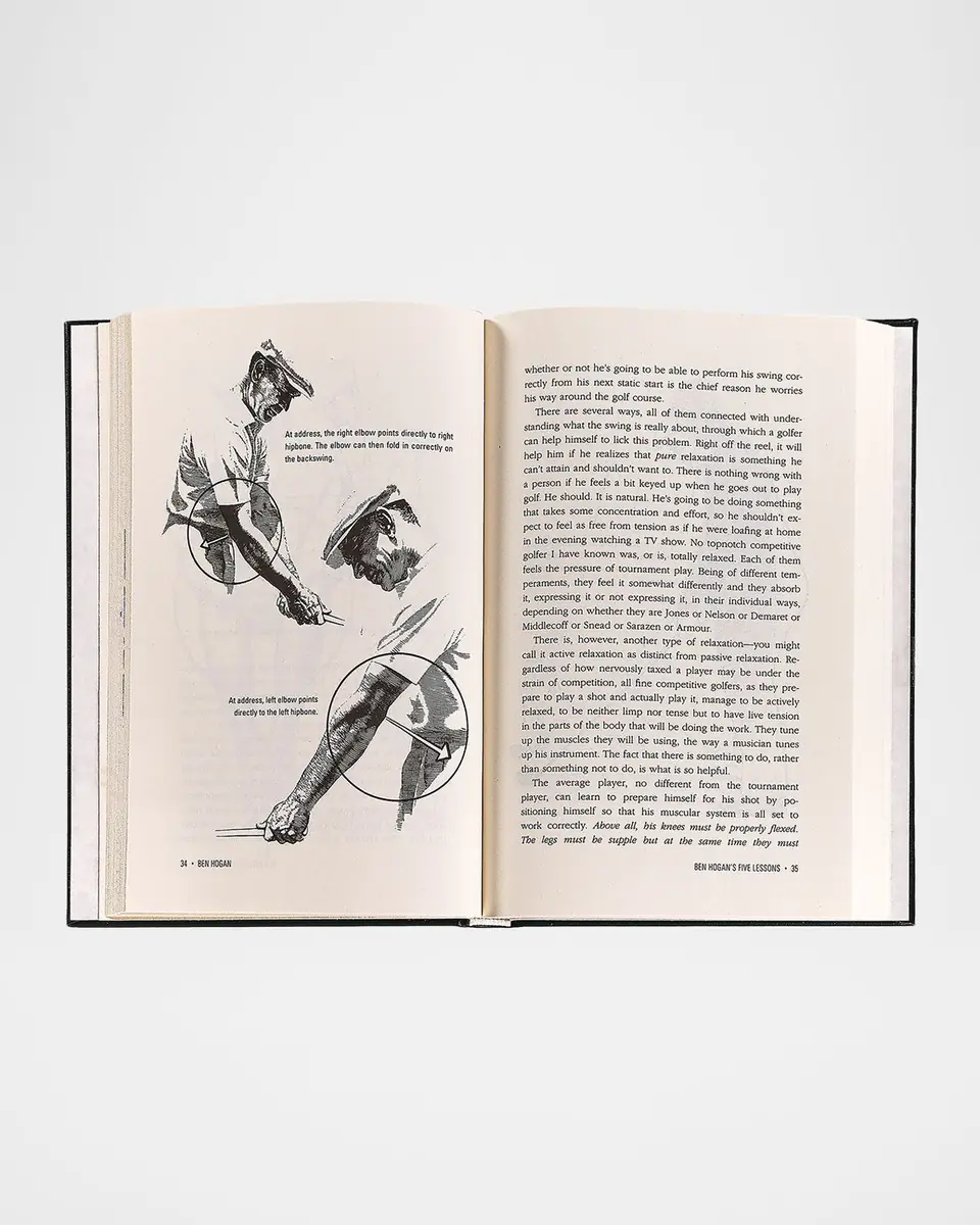 Graphic Image "Ben Hogan's Five Lessons: The Modern Fundamentals of Golf (Definitive Edition)" Leather-Bound Book | Thumbnail 3 Graphic Image "Ben Hogan's Five Lessons: The Modern Fundamentals of Golf (Definitive Edition)" Leather-Bound Book | Thumbnail 3