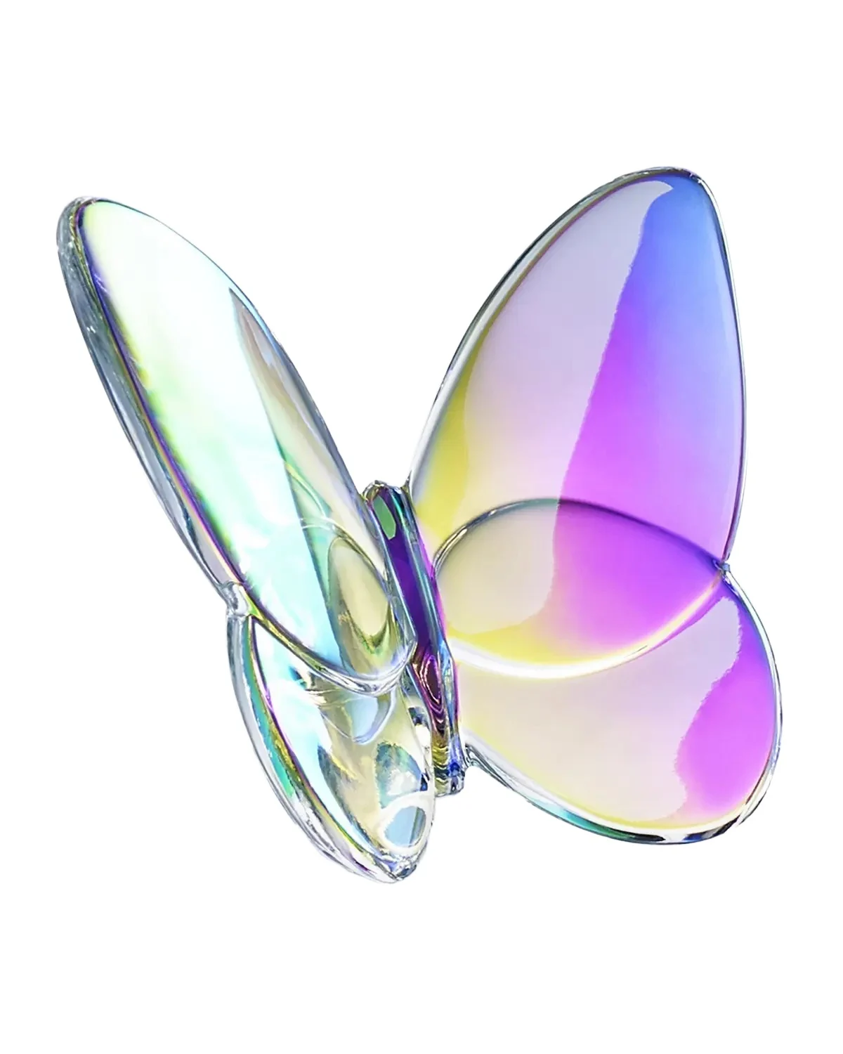 Baccarat 2.5" Lucky Crystal Iridescent Butterfly