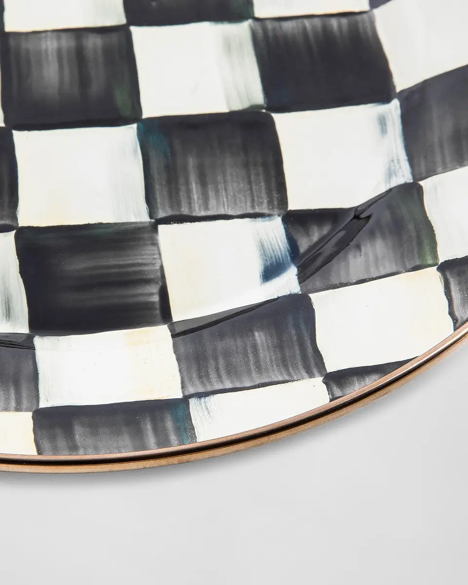 MacKenzie-Childs Courtly Check Dinner Plate