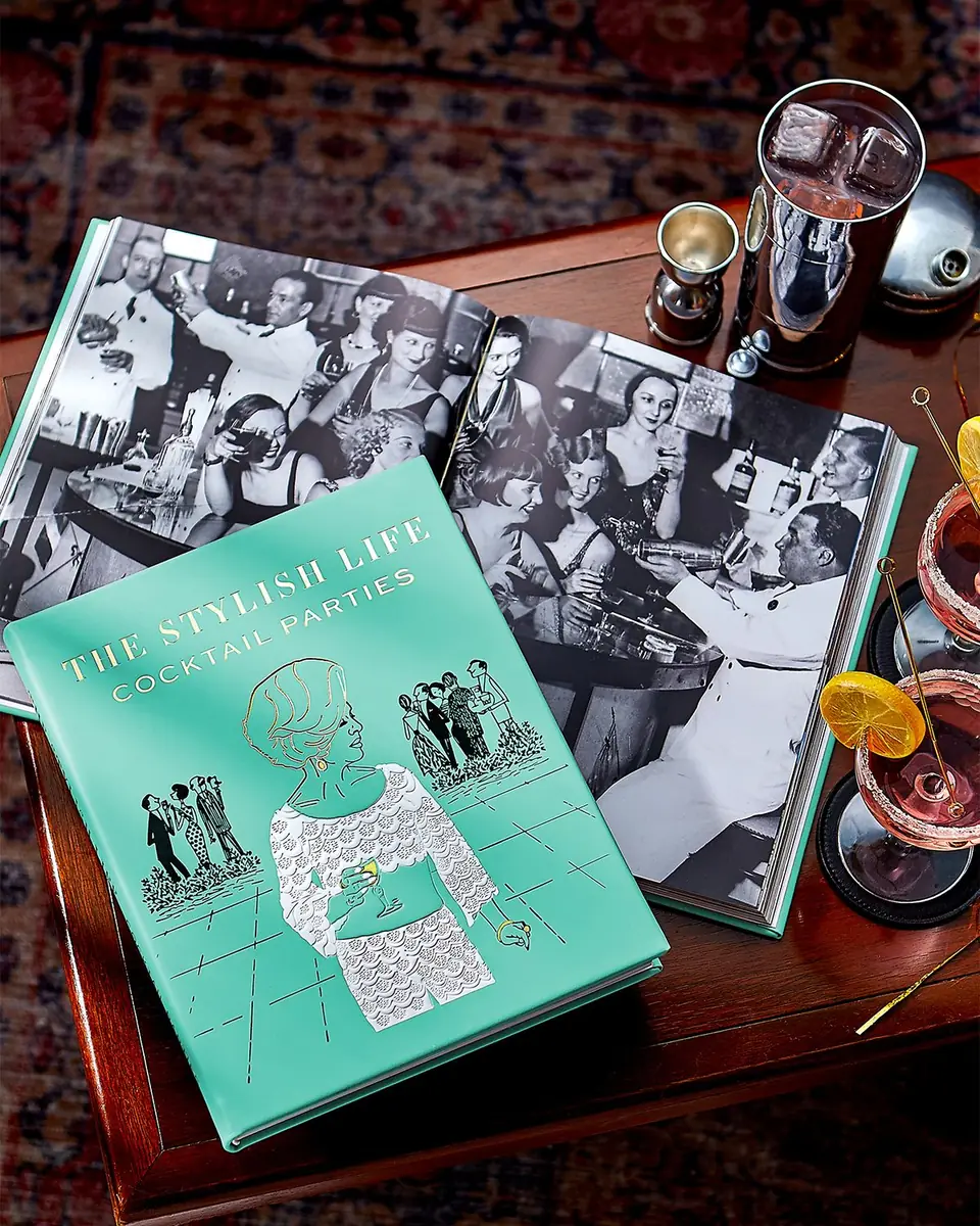 Graphic Image "The Stylish Life: Cocktail Parties" Leather-Bound Book by Elizabeth Smith | Thumbnail 2 Graphic Image "The Stylish Life: Cocktail Parties" Leather-Bound Book by Elizabeth Smith | Thumbnail 2