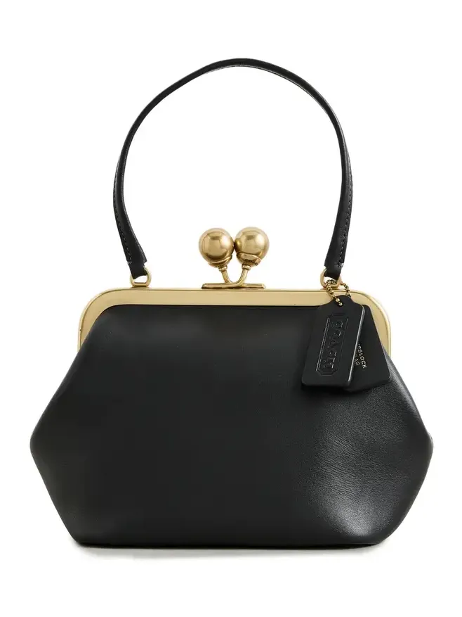 Glovetanned Leather Kisslock Frame Bag Glovetanned Leather Kisslock Frame Bag