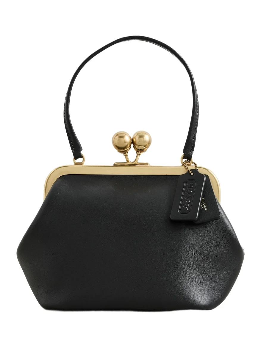 Coach Glovetanned Leather Kisslock Frame Bag