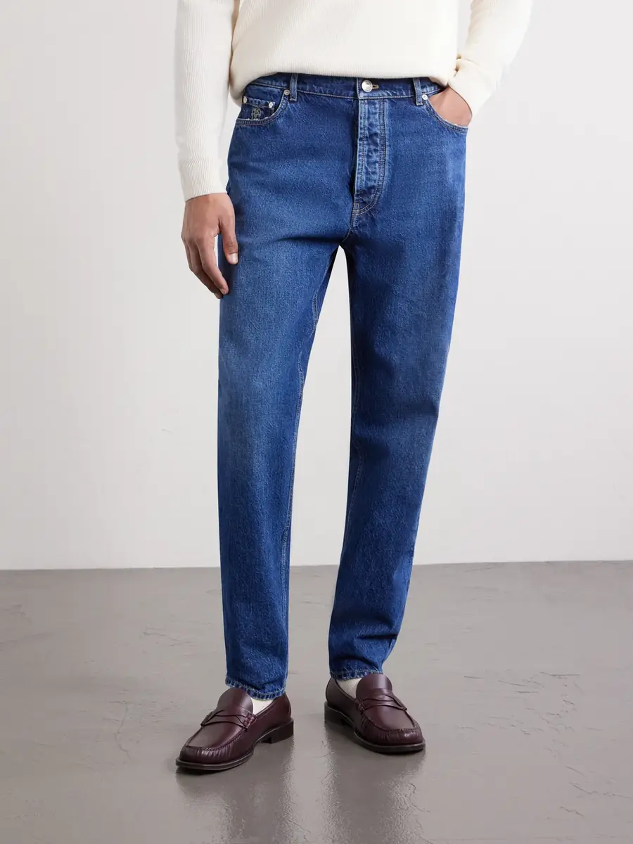 Brunello Cucinelli Straight-Leg Jeans - Men | Thumbnail 3 Brunello Cucinelli Straight-Leg Jeans - Men | Thumbnail 3
