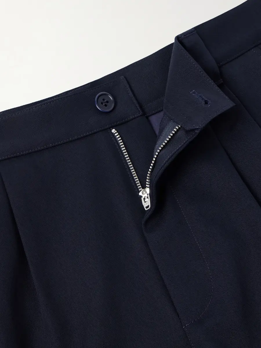 A.P.C. Ricky Straight-Leg Pleated Organic Cotton Trousers - Men | Thumbnail 6 A.P.C. Ricky Straight-Leg Pleated Organic Cotton Trousers - Men | Thumbnail 6