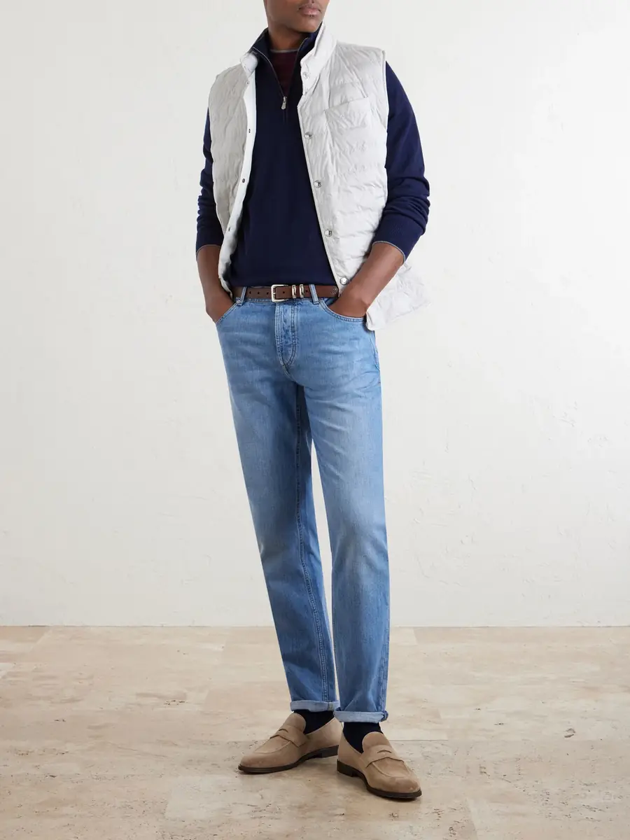 Brunello Cucinelli Traditional Slim-Fit Jeans - Men | Thumbnail 2 Brunello Cucinelli Traditional Slim-Fit Jeans - Men | Thumbnail 2