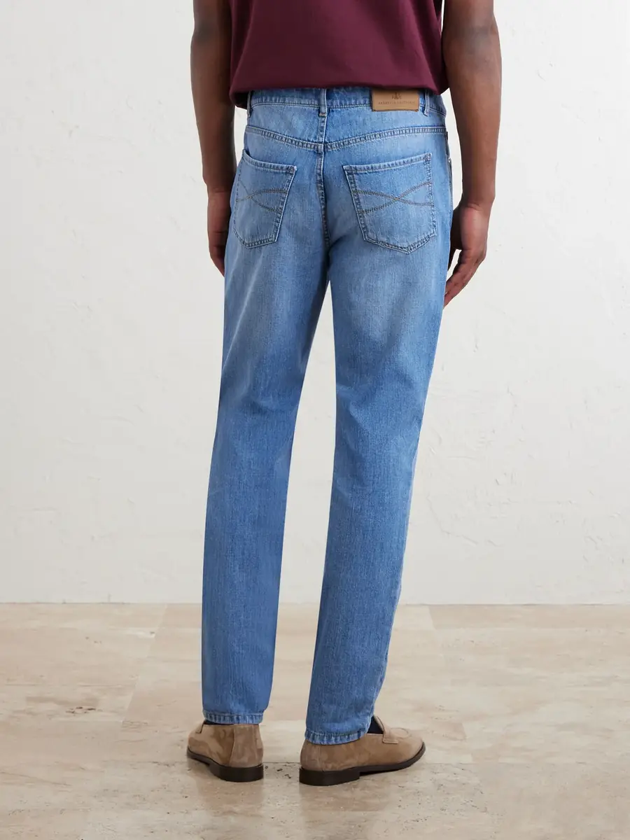 Brunello Cucinelli Traditional Slim-Fit Jeans - Men | Thumbnail 4 Brunello Cucinelli Traditional Slim-Fit Jeans - Men | Thumbnail 4