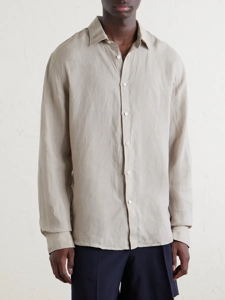 Sunspel Linen Shirt - Men | Thumbnail 3 Sunspel Linen Shirt - Men | Thumbnail 3