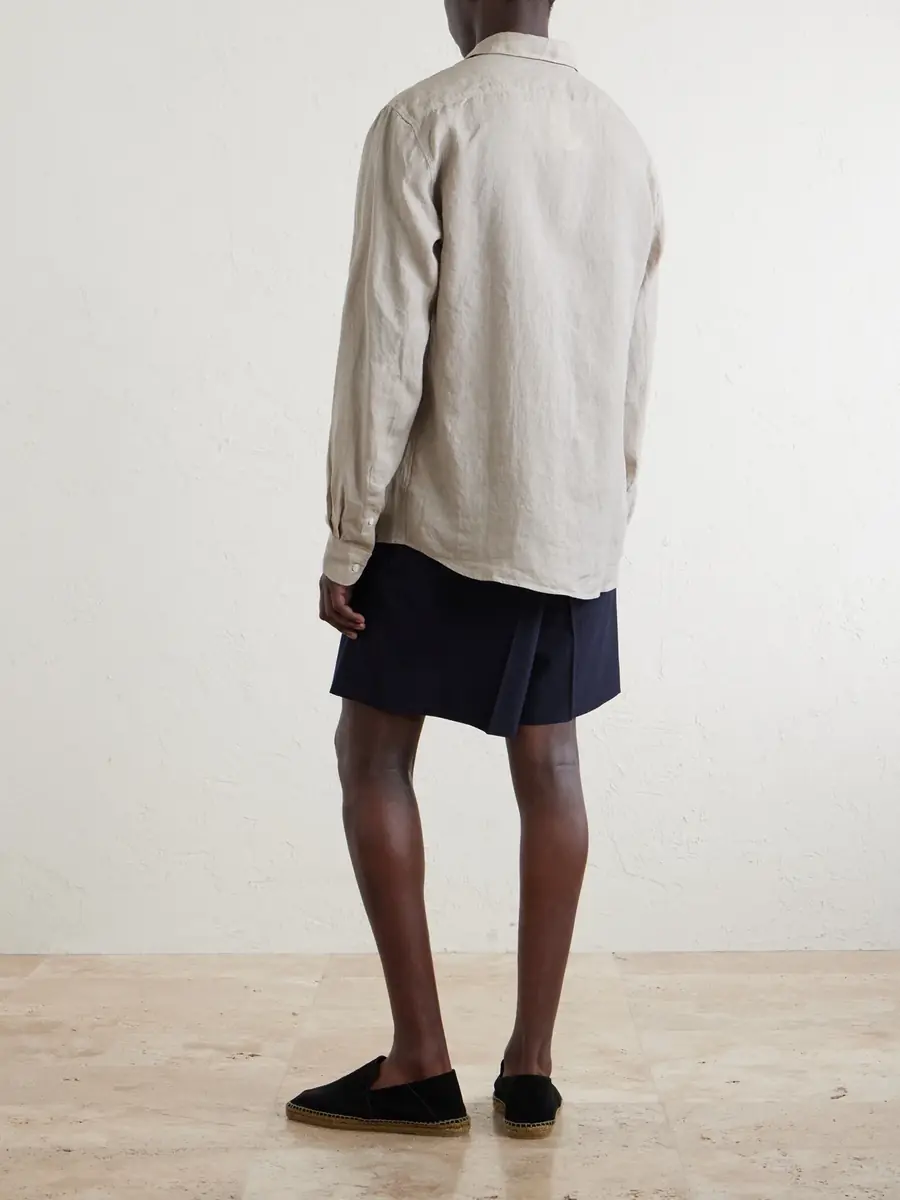 Sunspel Linen Shirt - Men | Thumbnail 4 Sunspel Linen Shirt - Men | Thumbnail 4