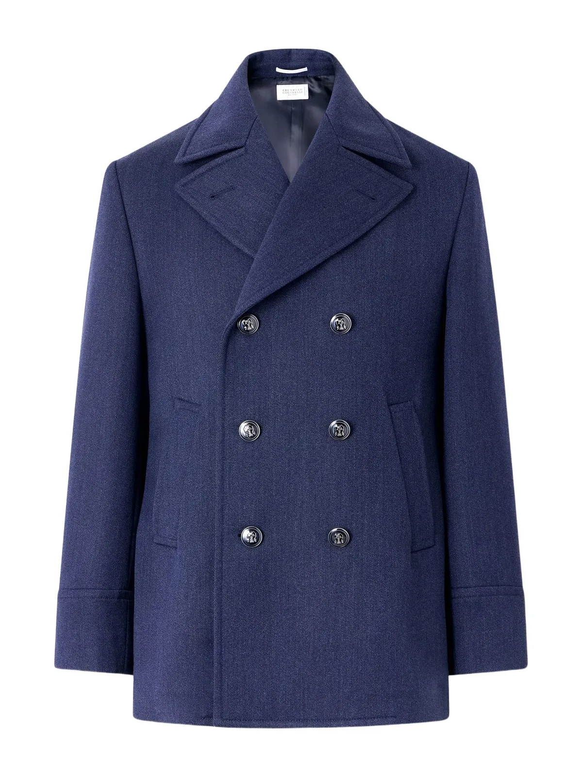Double-Breasted Wool and Silk-Blend Coat - Men
