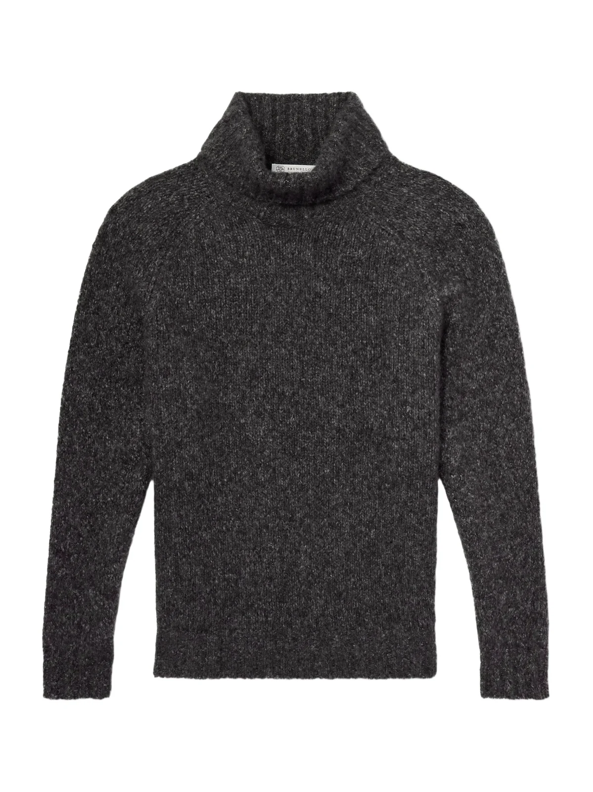 Brunello Cucinelli Ribbed Cashmere and Silk-Blend Rollneck Sweater - Men