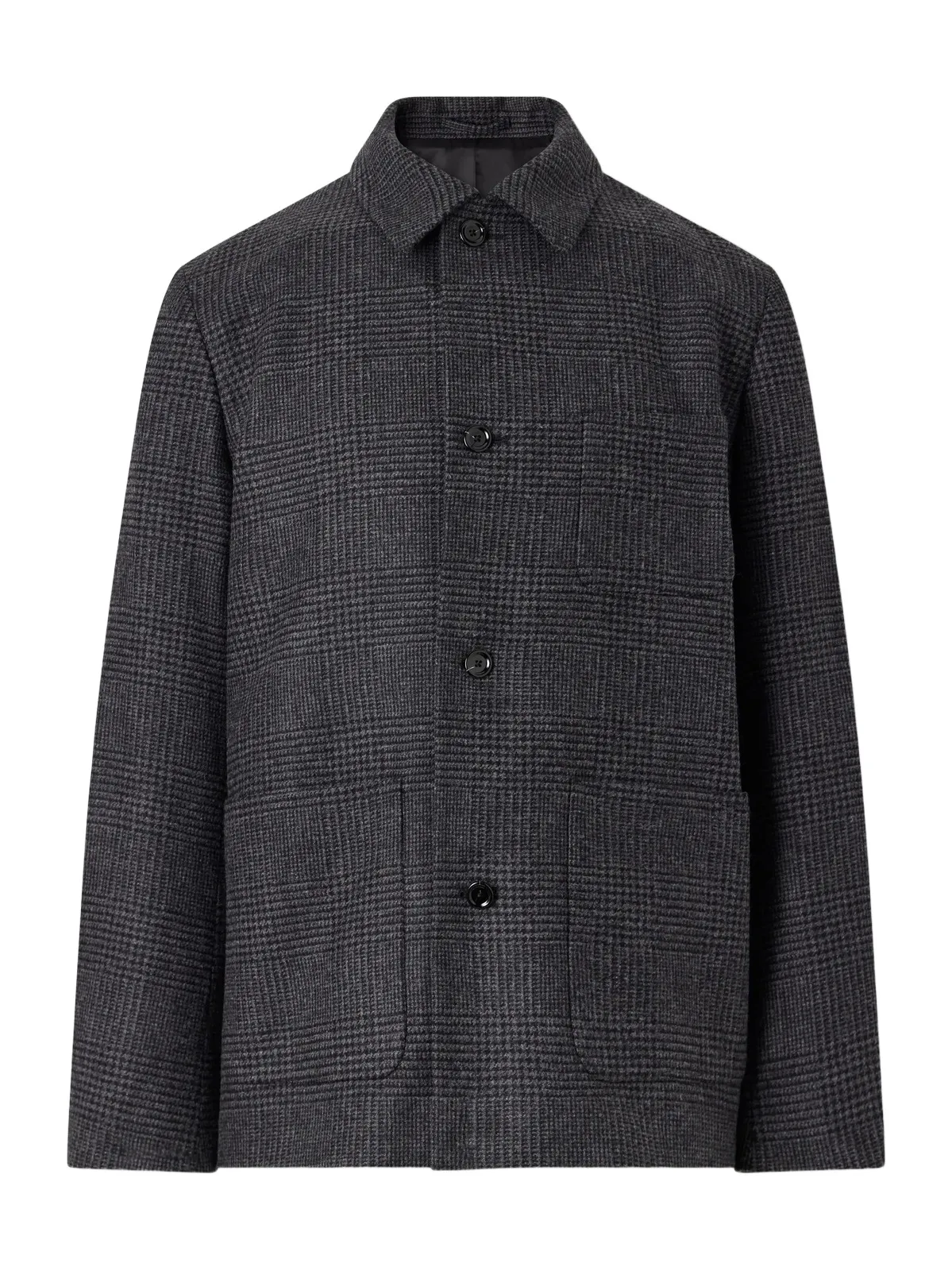 Lardini Prince of Wales Checked Wool and Cashmere-Blend Jacket - Men