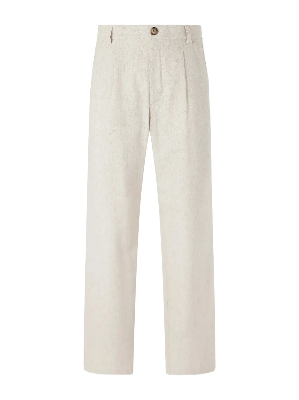 Morton Straight-Leg Pleated Cotton and Linen-Blend Trousers - Men Morton Straight-Leg Pleated Cotton and Linen-Blend Trousers - Men