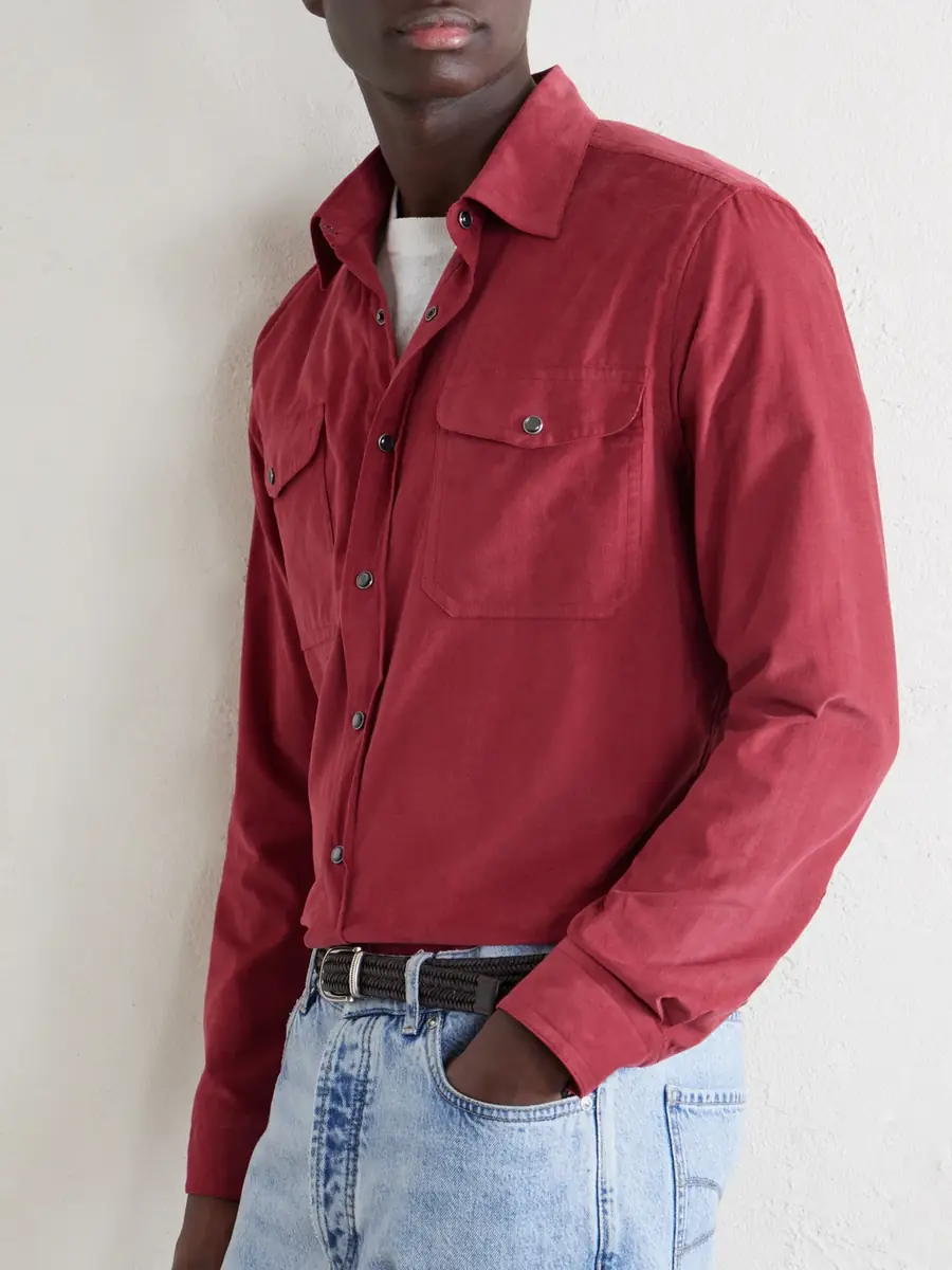 Caruso Cotton-Corduroy Shirt - Men | Thumbnail 5 Caruso Cotton-Corduroy Shirt - Men | Thumbnail 5