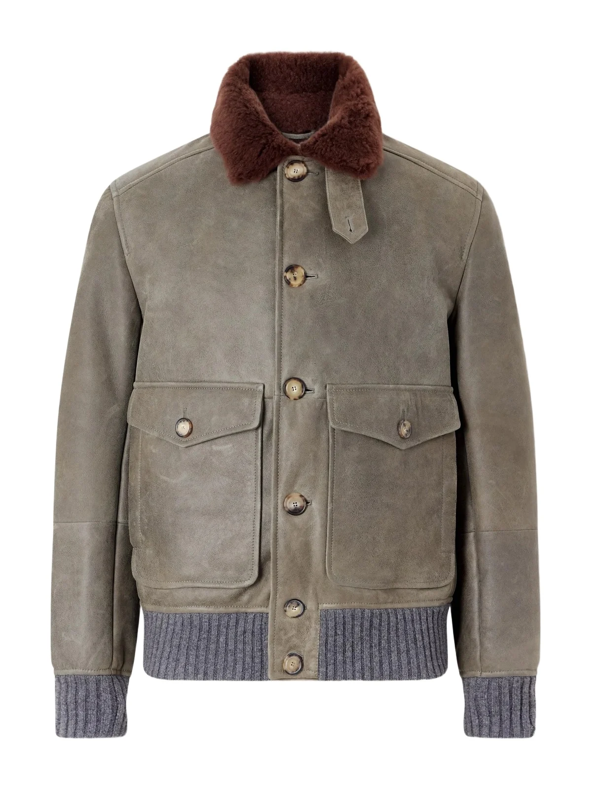 Shearling Bomber Jacket - Men
