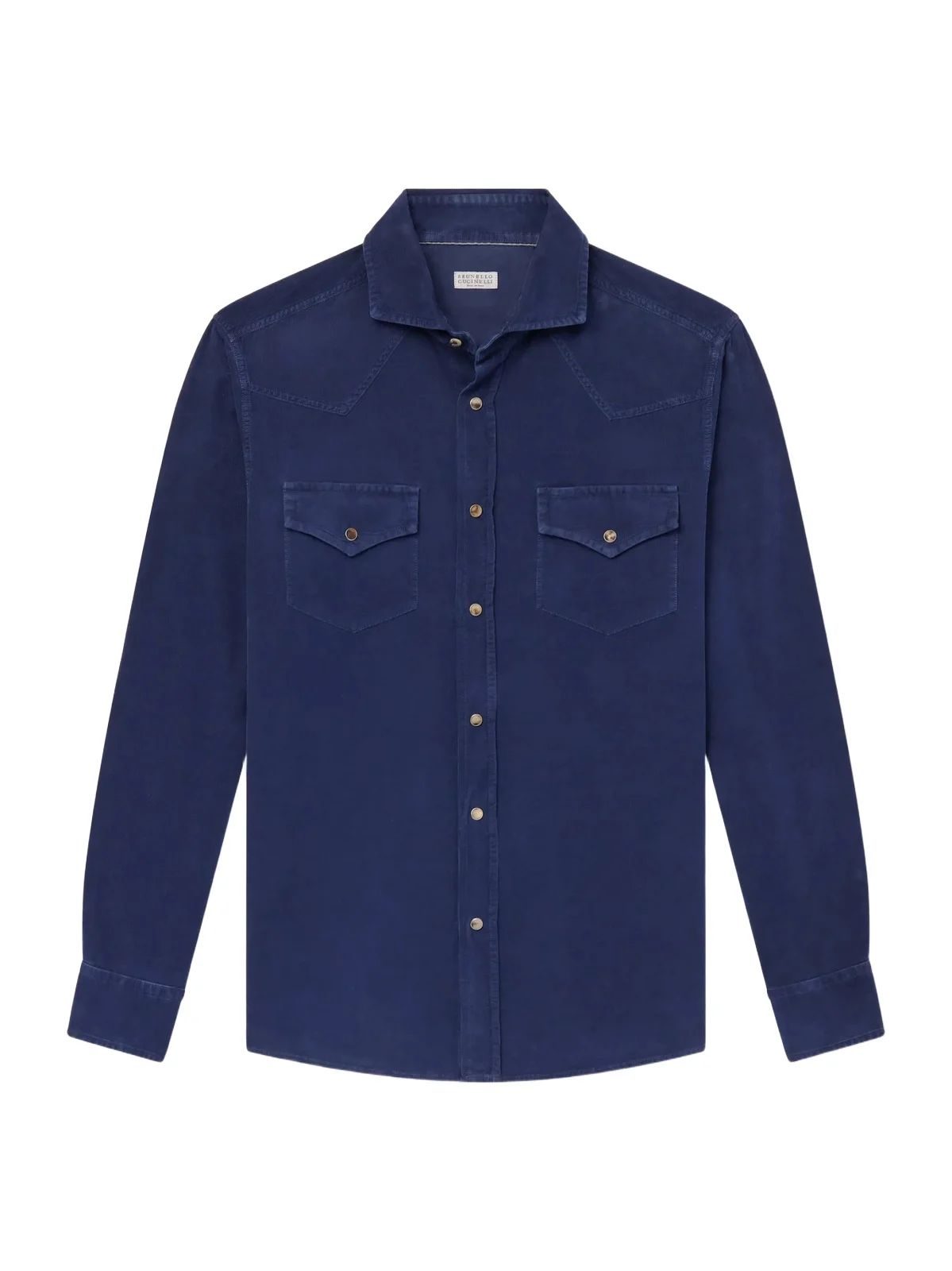 Cutaway-Collar Cotton-Corduroy Western Shirt - Men Cutaway-Collar Cotton-Corduroy Western Shirt - Men