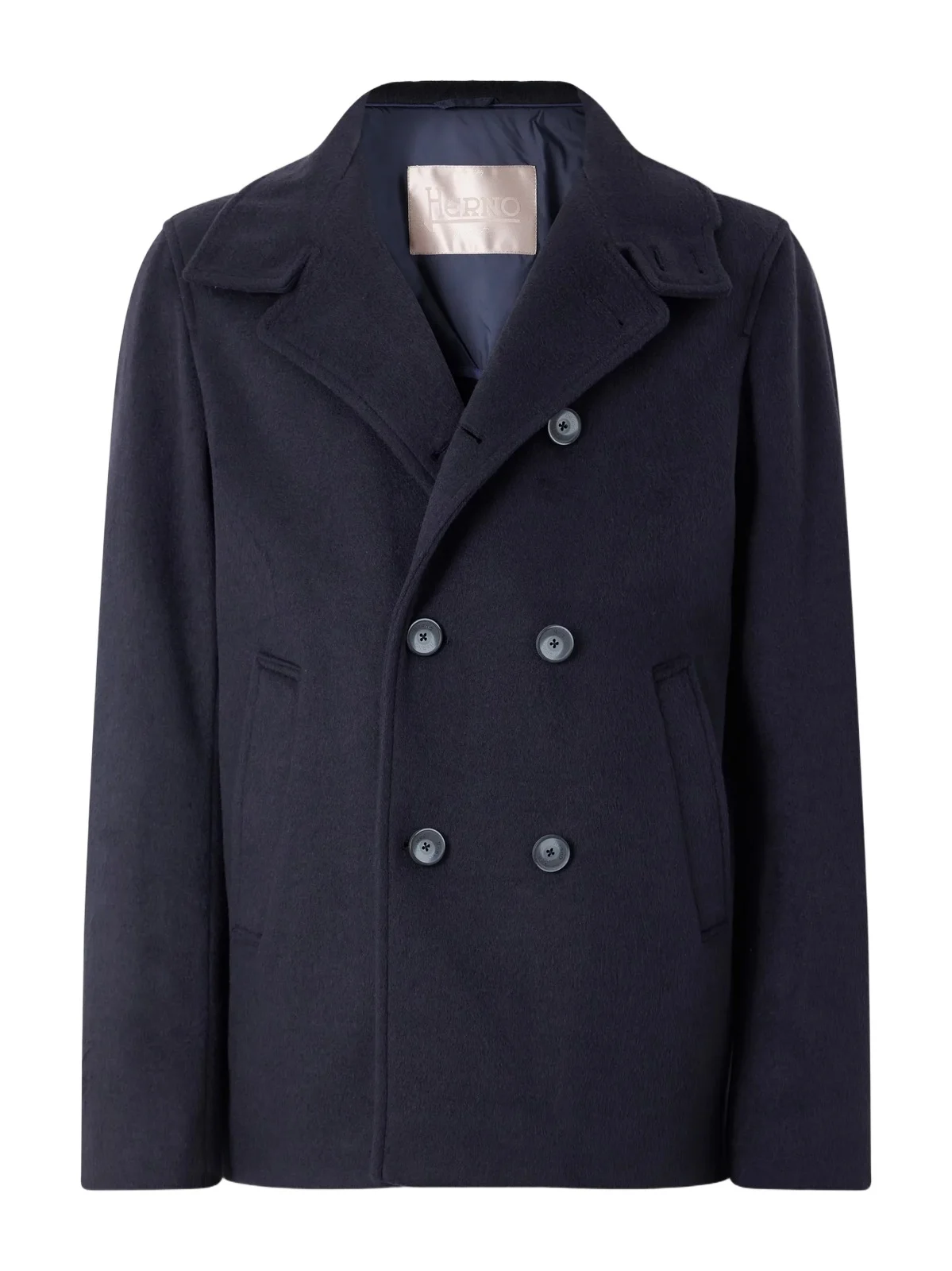 Double-Breasted Woven Coat - Men Double-Breasted Woven Coat - Men