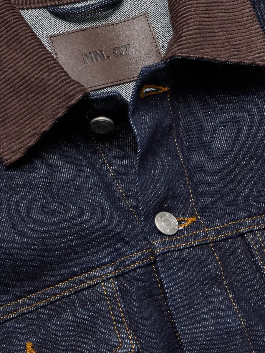 NN07 Roy 1882 Corduroy-Trimmed Organic Denim Jacket - Men | Thumbnail 5 NN07 Roy 1882 Corduroy-Trimmed Organic Denim Jacket - Men | Thumbnail 5