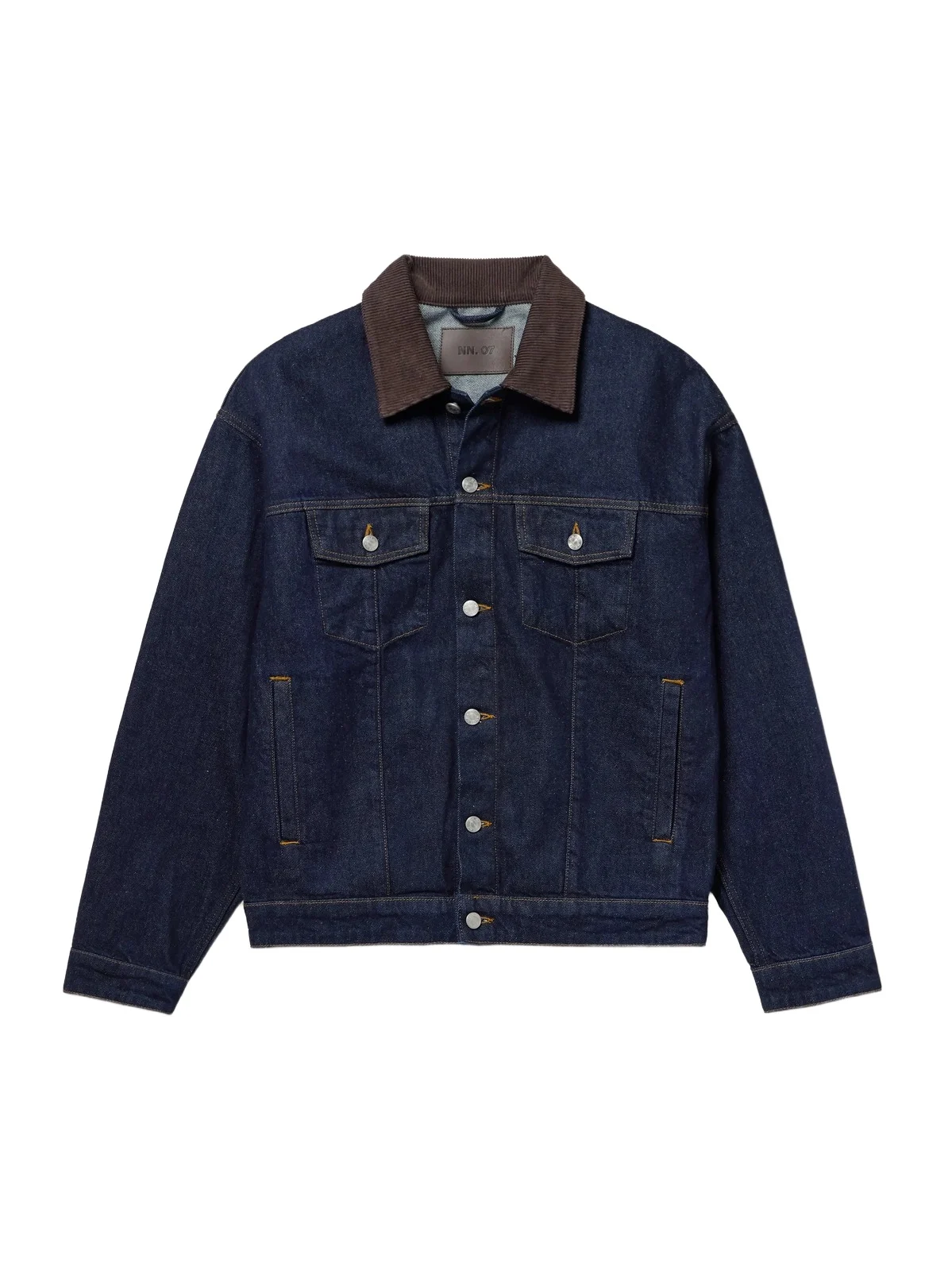 Roy 1882 Corduroy-Trimmed Organic Denim Jacket - Men Roy 1882 Corduroy-Trimmed Organic Denim Jacket - Men