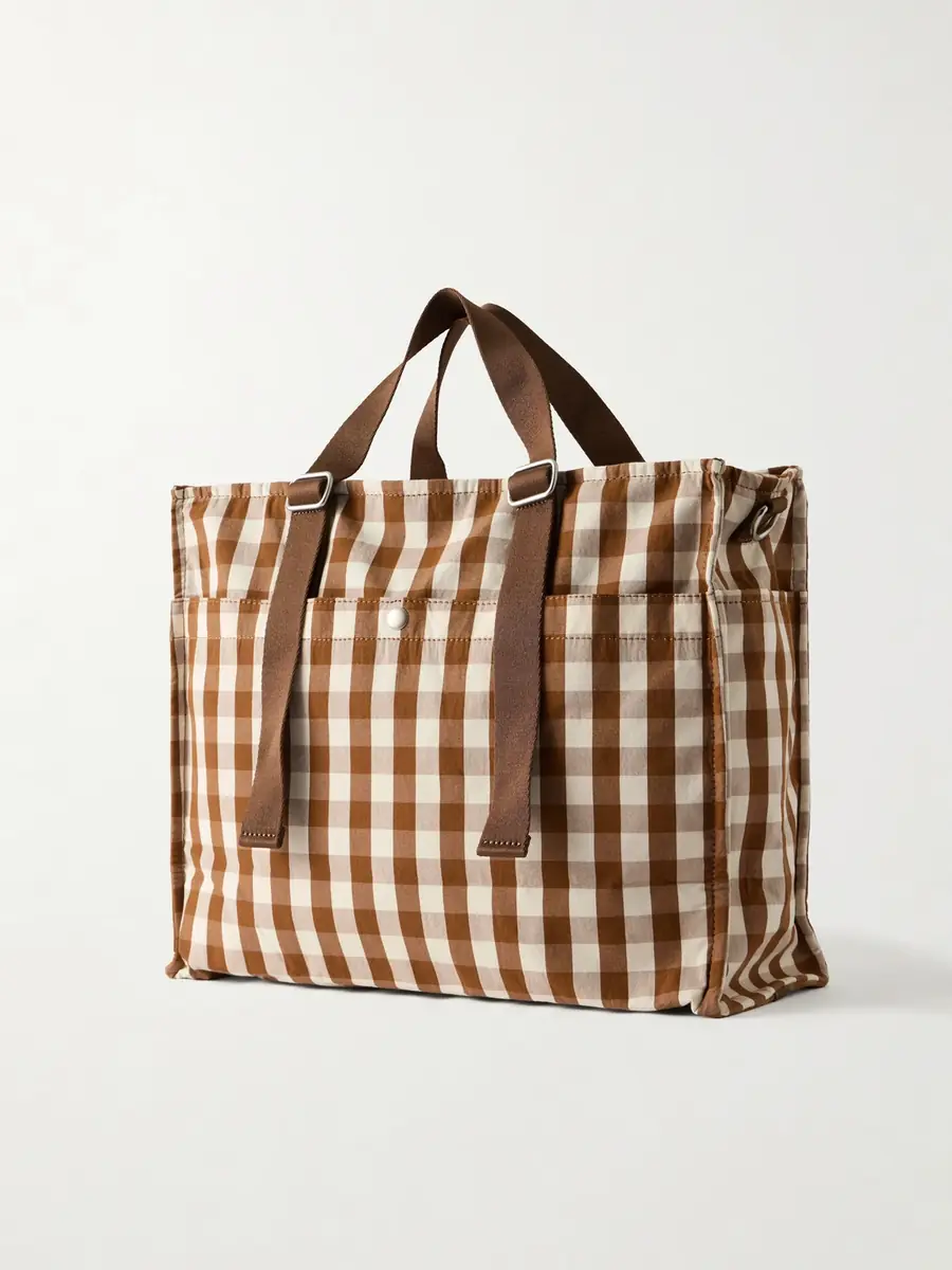 NN07 Checked Organic Cotton Weekend Bag - Men | Thumbnail 4 NN07 Checked Organic Cotton Weekend Bag - Men | Thumbnail 4