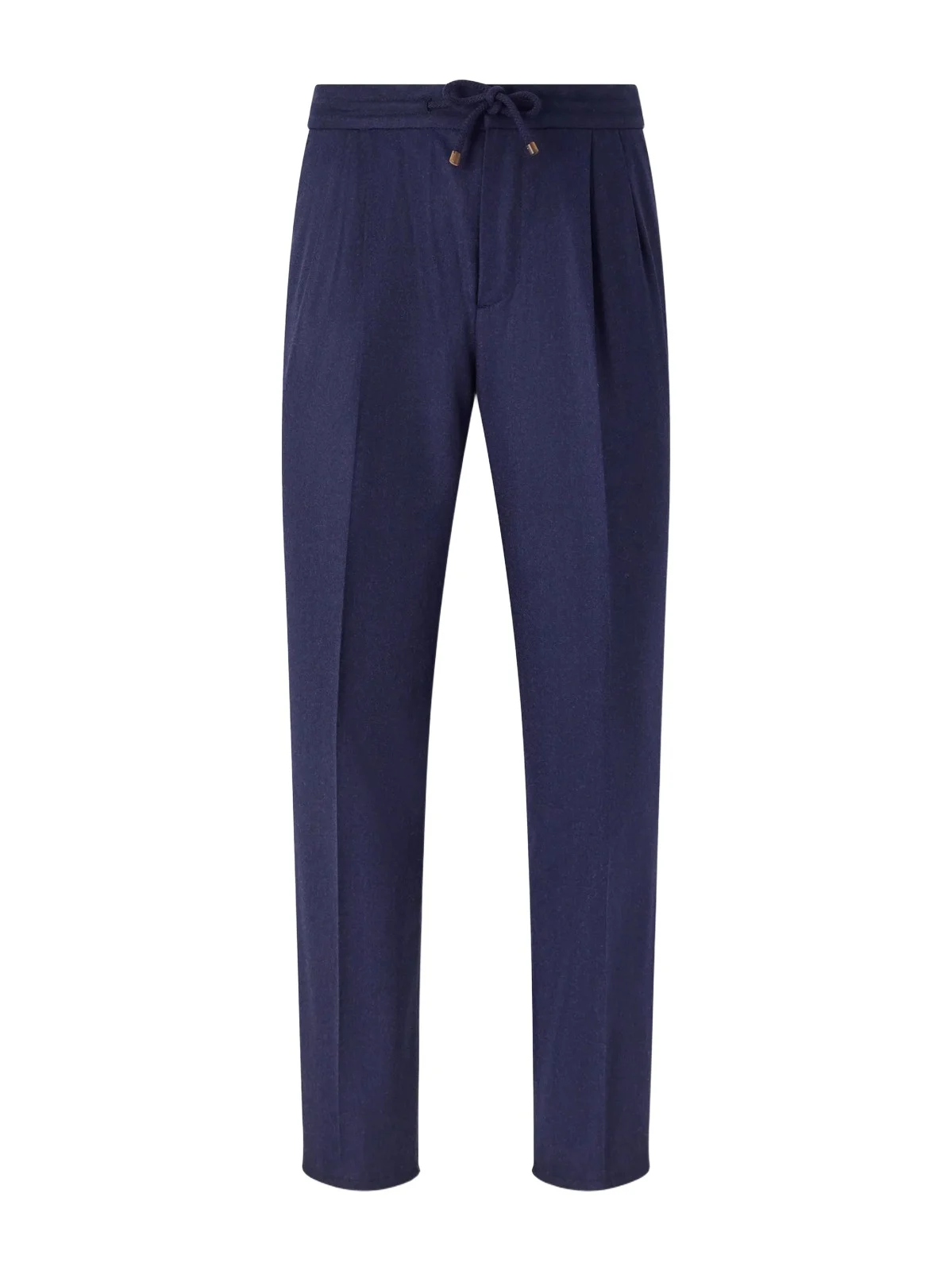 Tapered Pleated Virgin Wool-Flannel Drawstring Trousers - Men Tapered Pleated Virgin Wool-Flannel Drawstring Trousers - Men