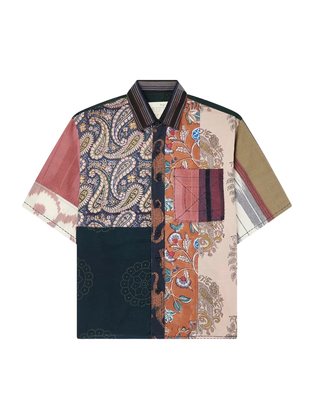 Kardo Yuto Patchwork Cotton Shirt - Men