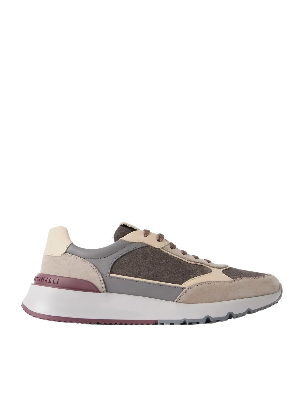 Leather and Suede Sneakers - Men Leather and Suede Sneakers - Men