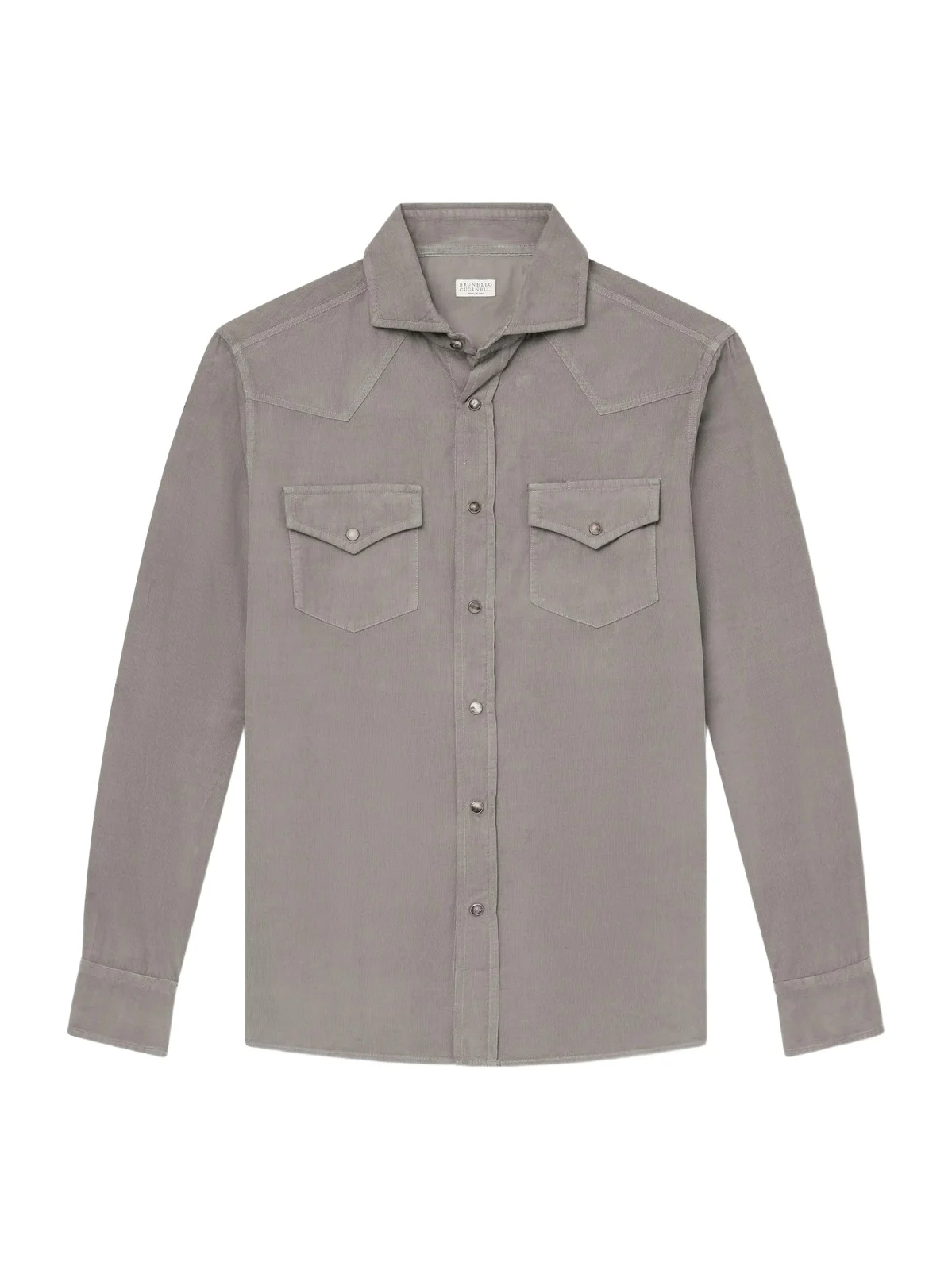 Cutaway-Collar Cotton-Corduroy Western Shirt - Men