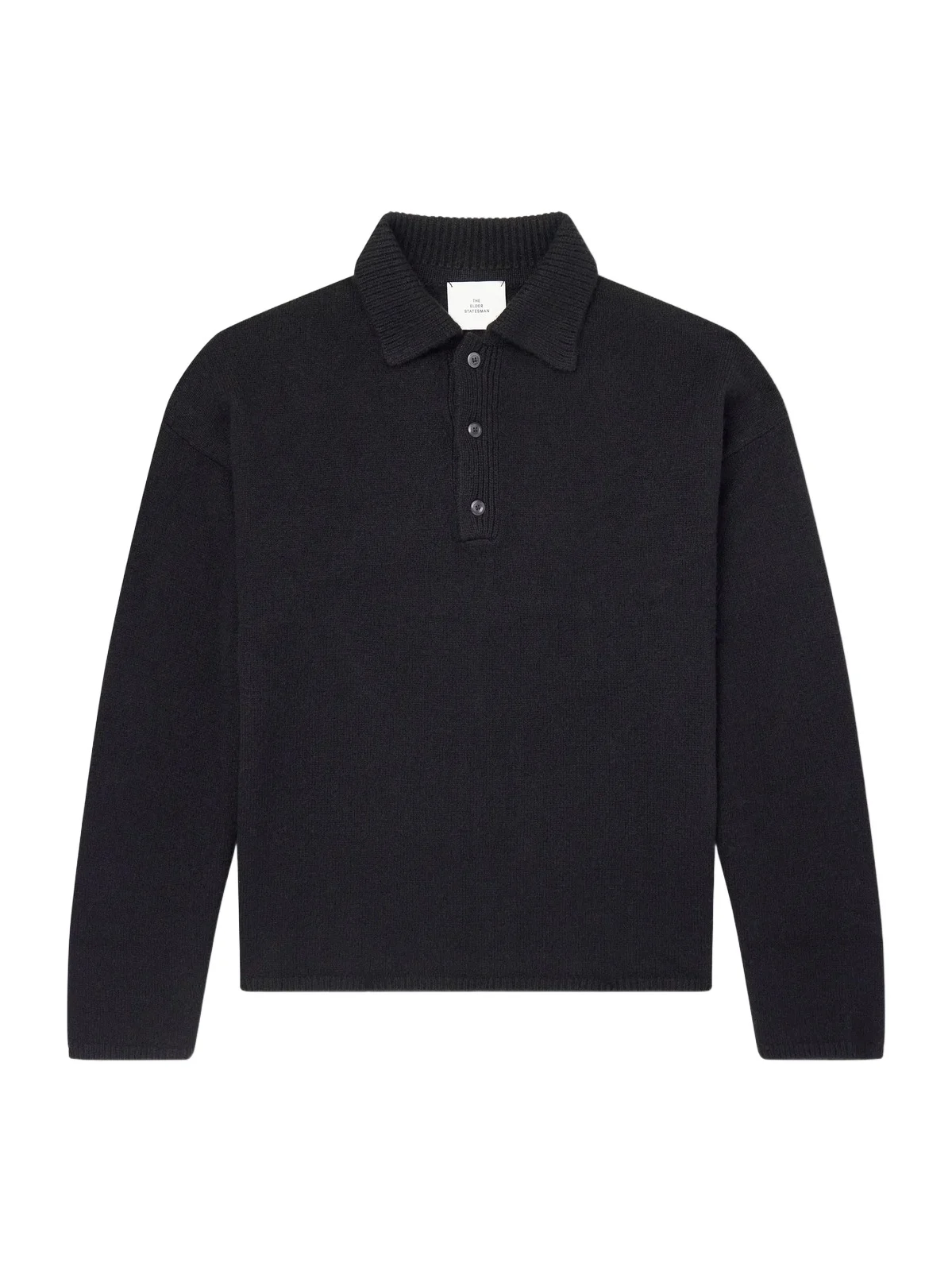 The Elder Statesman Dume Rugby Cashmere Polo Sweater - Men
