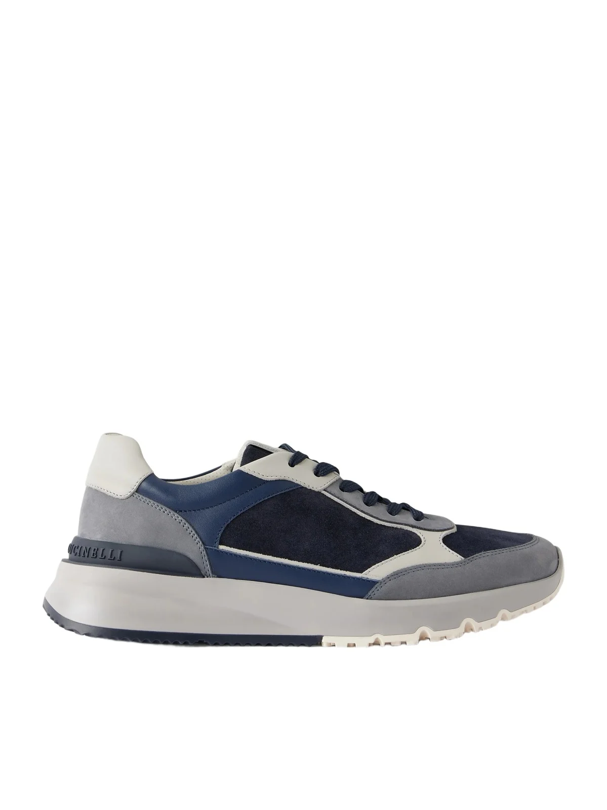 Leather and Suede Sneakers - Men Leather and Suede Sneakers - Men