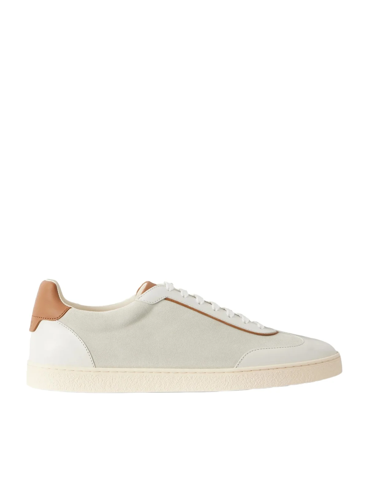 Coda di Rondine Leather-Trimmed Waxed-Suede Sneakers - Men Coda di Rondine Leather-Trimmed Waxed-Suede Sneakers - Men