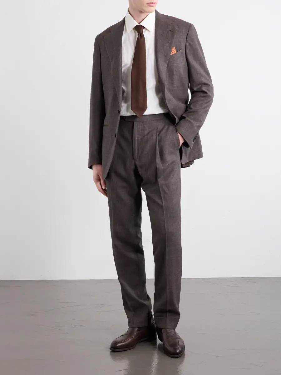 Paul Smith Classic-Collar Striped Cotton and Silk-Blend Shirt - Men | Thumbnail 2 Paul Smith Classic-Collar Striped Cotton and Silk-Blend Shirt - Men | Thumbnail 2