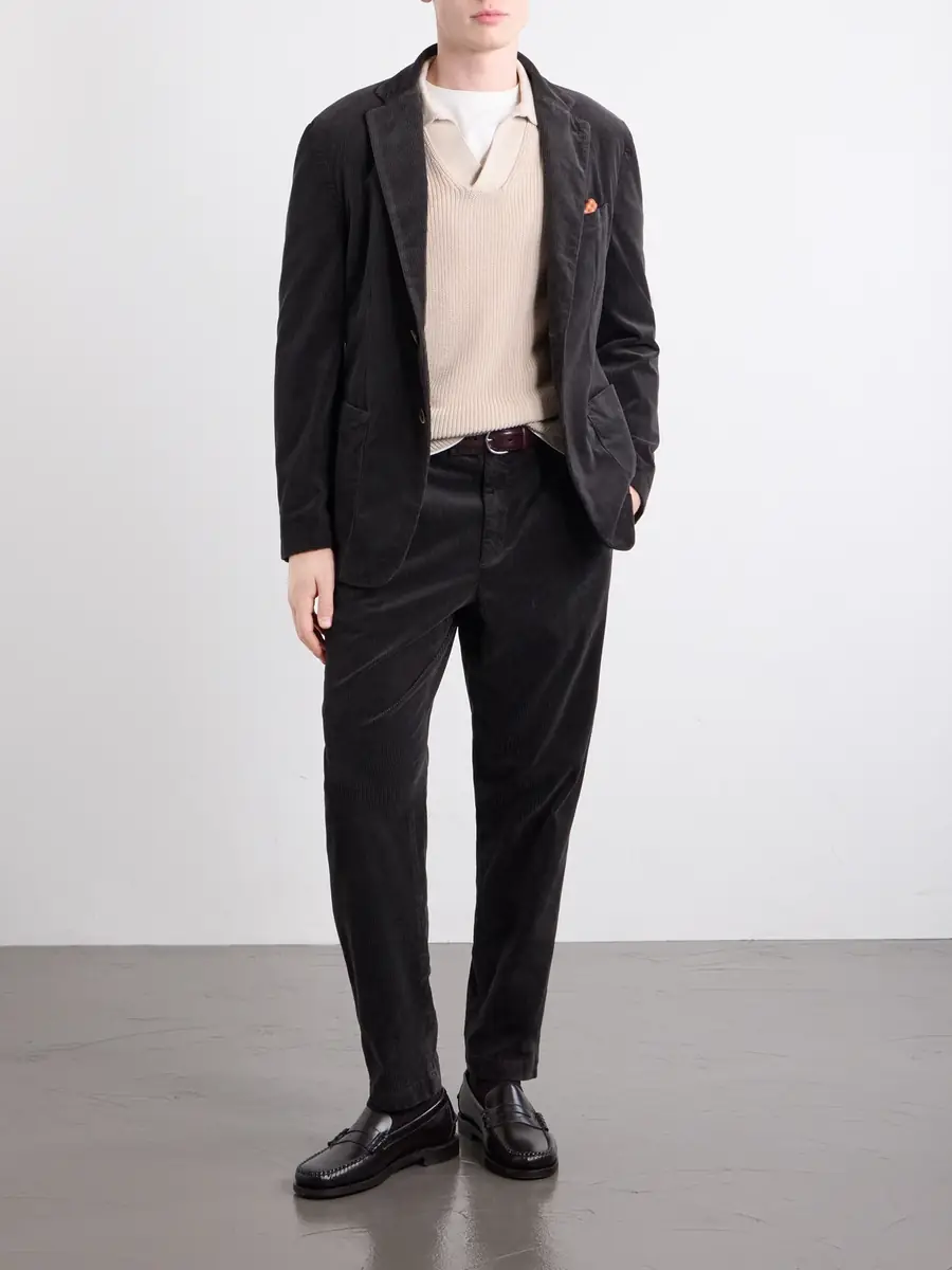 Barena Straight-Leg Pleated Courduroy Trousers - Men | Thumbnail 2 Barena Straight-Leg Pleated Courduroy Trousers - Men | Thumbnail 2
