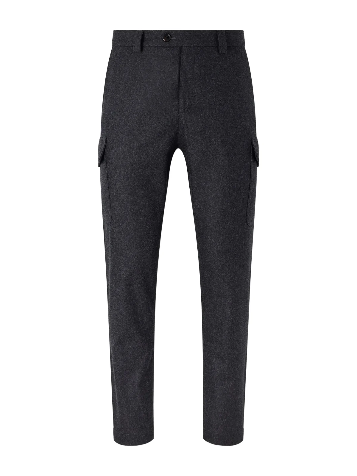 Tapered Virgin Wool Cargo Trousers - Men Tapered Virgin Wool Cargo Trousers - Men