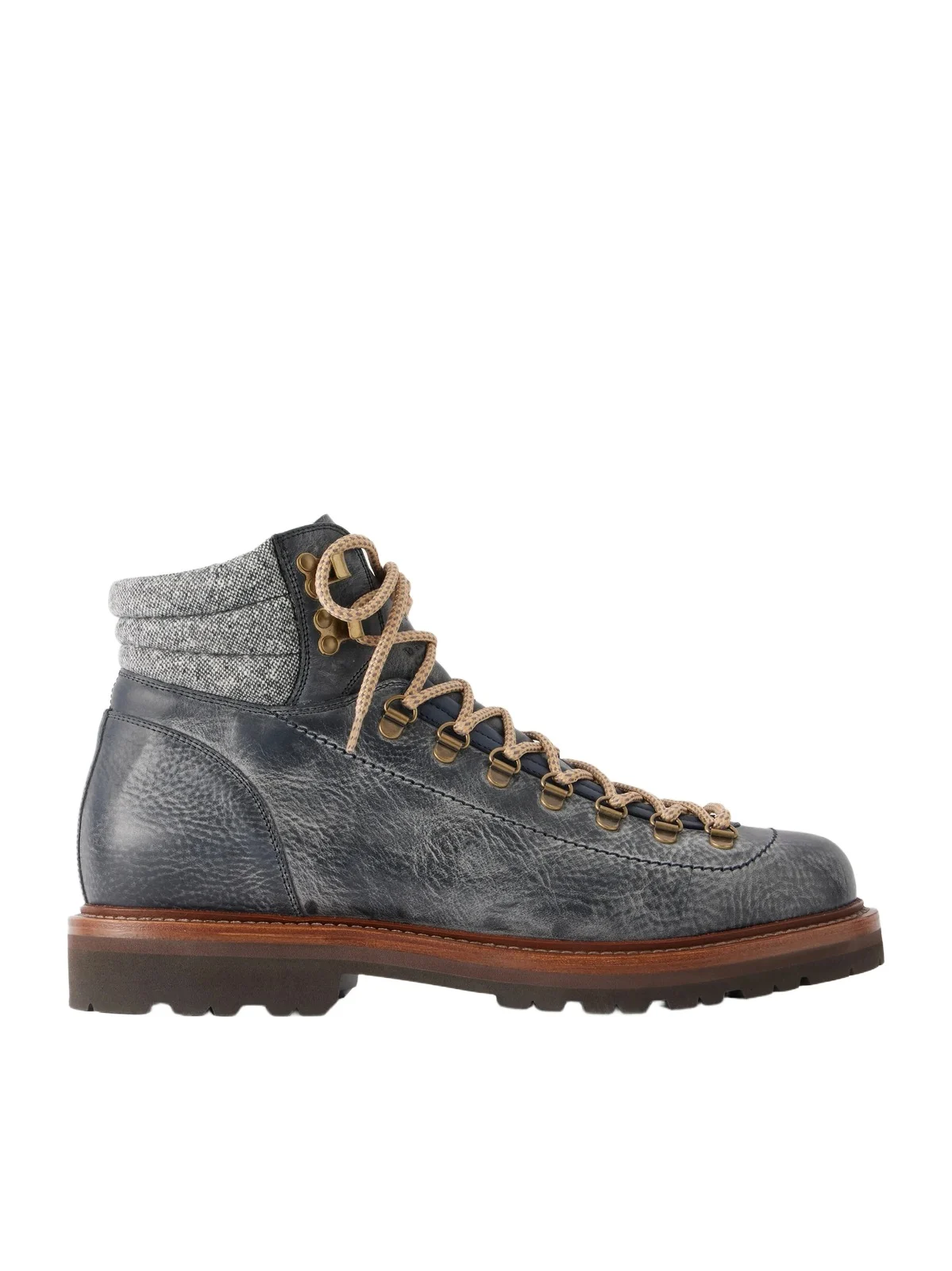 Brunello Cucinelli Leather Hiking Boots - Men
