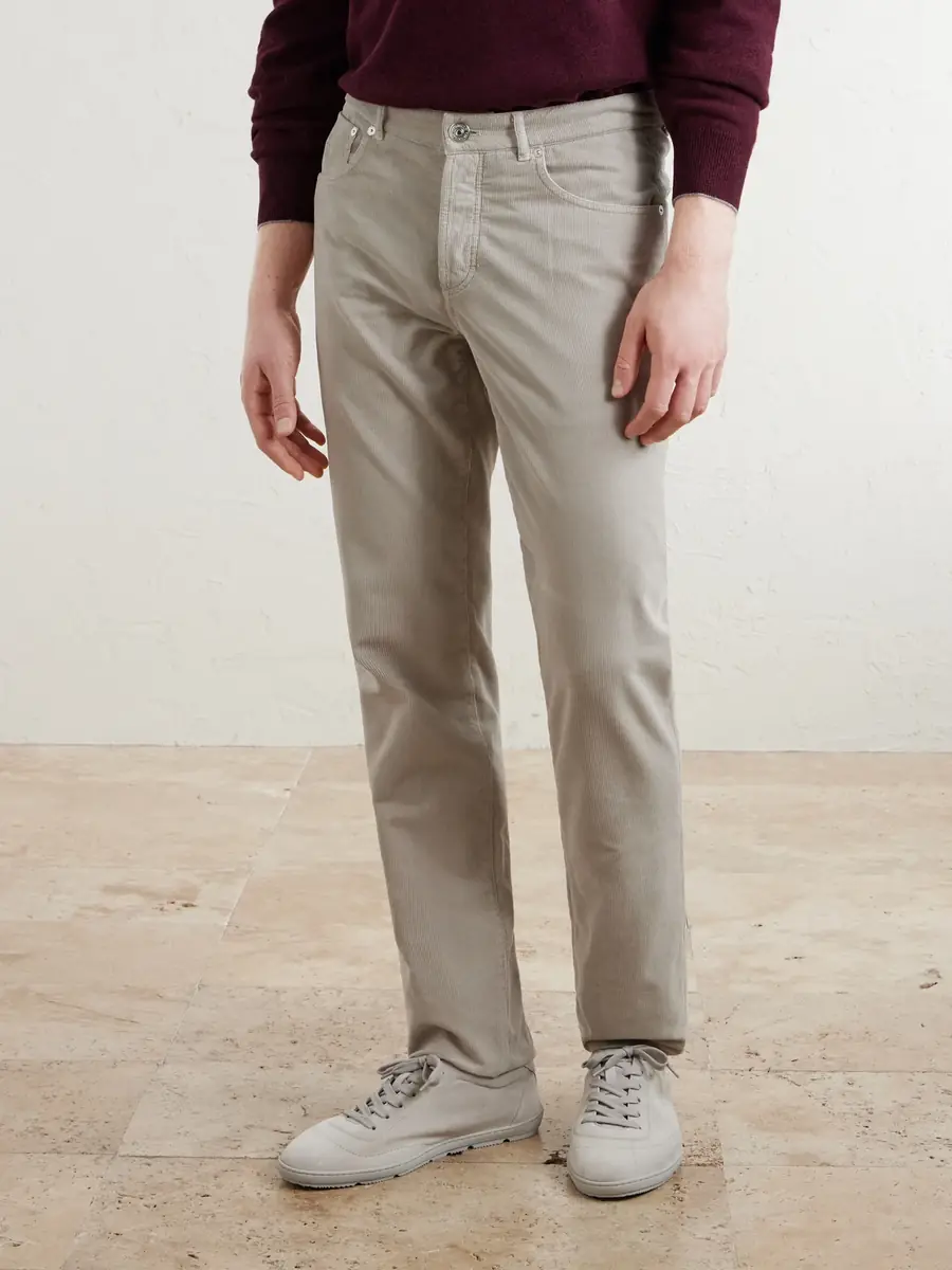 Brunello Cucinelli Straight-Leg Cotton-Corduroy Trousers - Men | Thumbnail 3 Brunello Cucinelli Straight-Leg Cotton-Corduroy Trousers - Men | Thumbnail 3