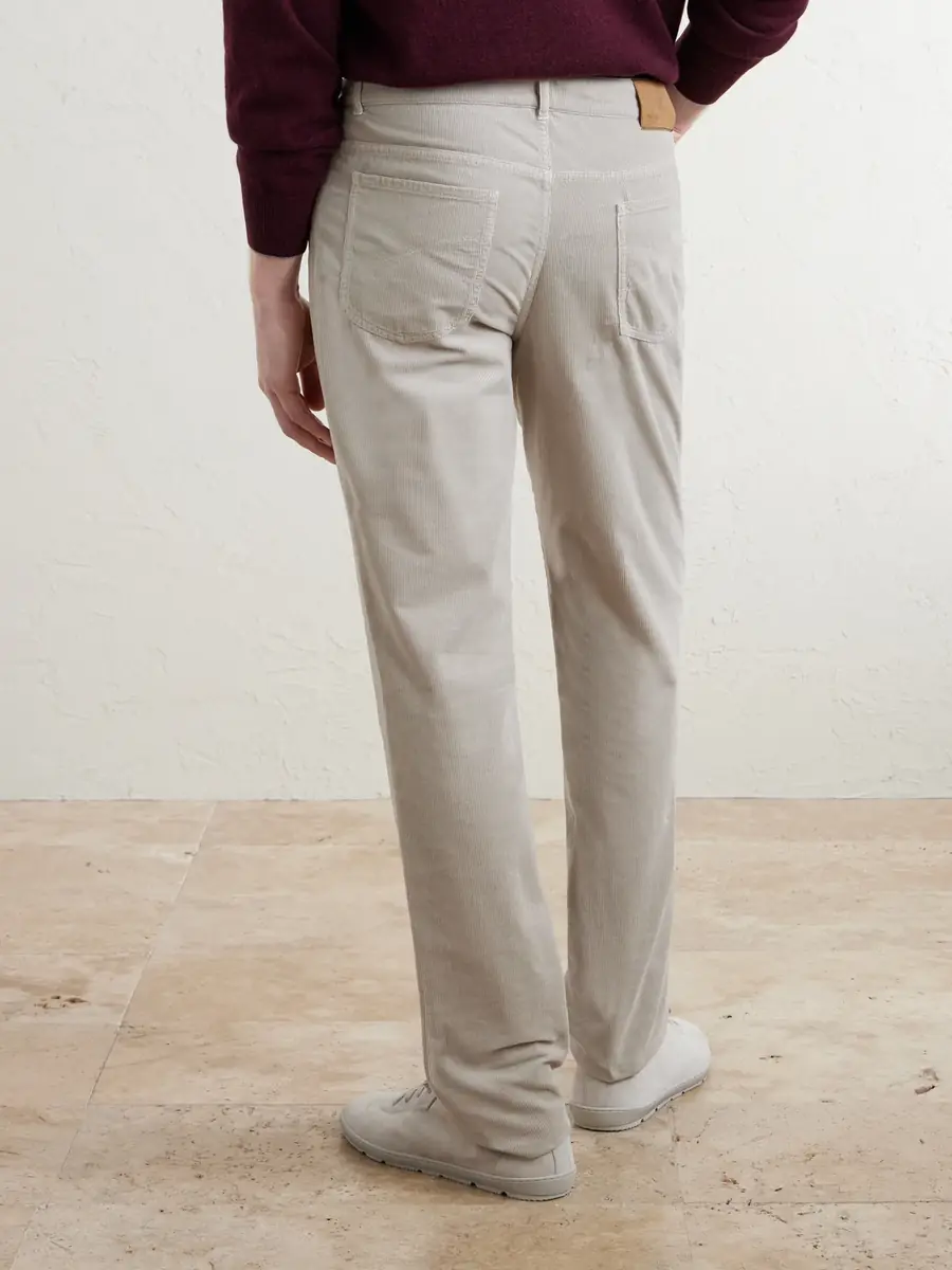 Brunello Cucinelli Straight-Leg Cotton-Corduroy Trousers - Men | Thumbnail 4 Brunello Cucinelli Straight-Leg Cotton-Corduroy Trousers - Men | Thumbnail 4