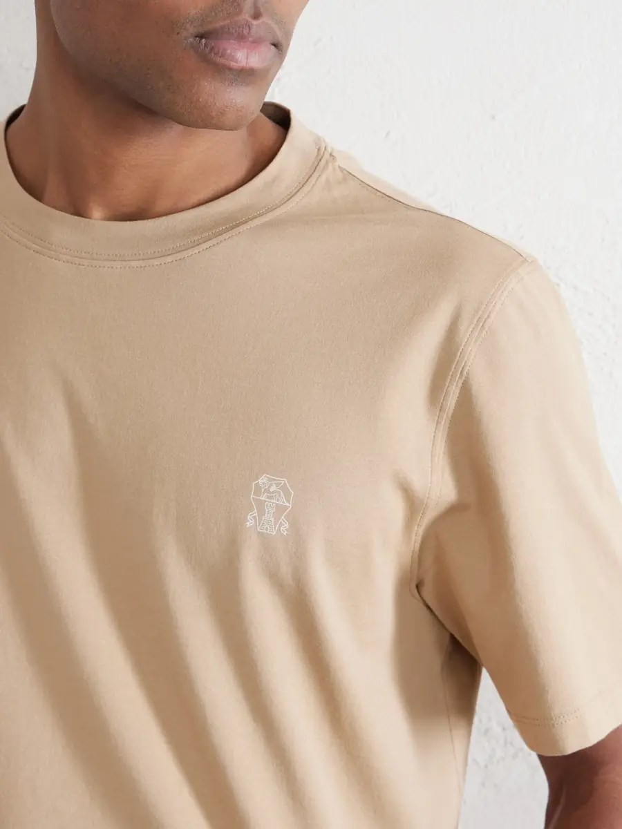 Brunello Cucinelli Logo-Print Cotton-Jersey T-Shirt - Men | Thumbnail 5