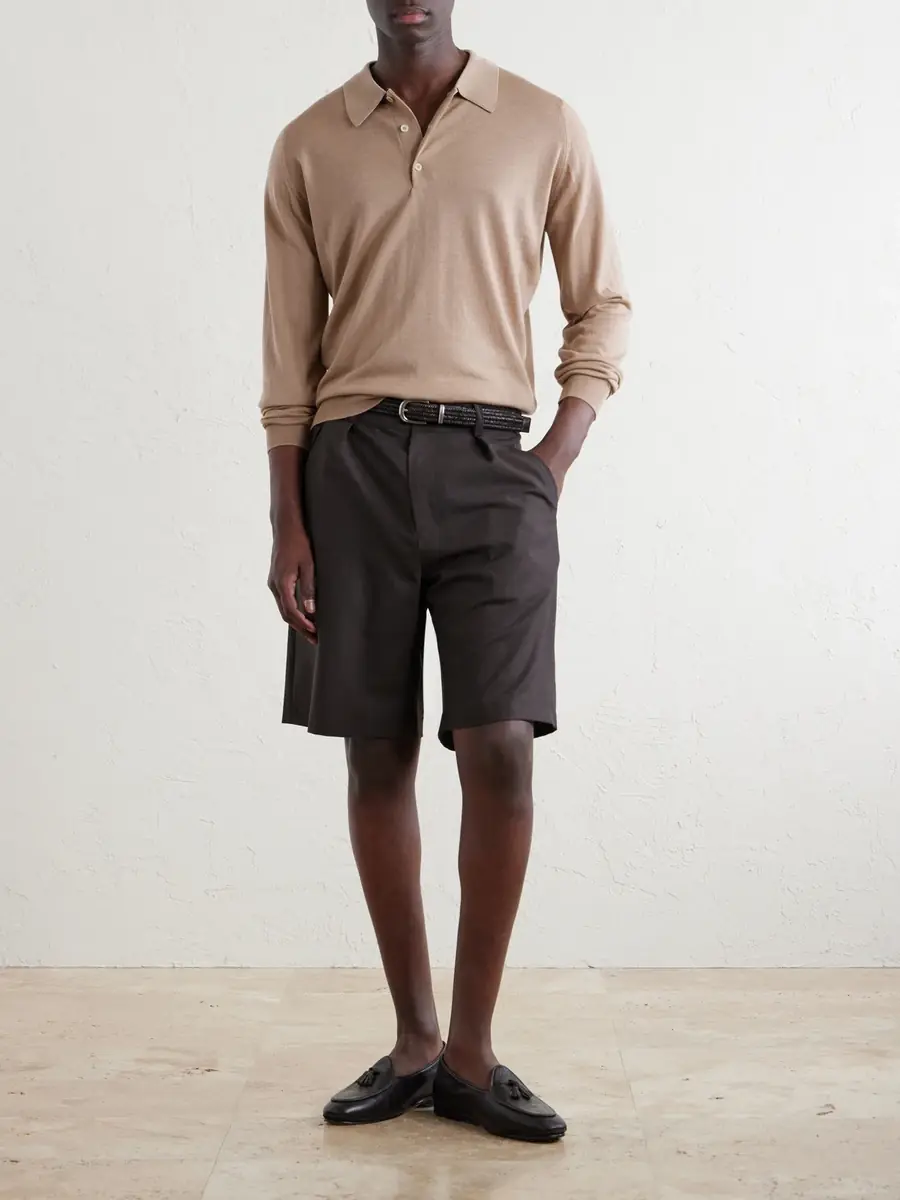 John Smedley Caverhill Knitted Merino Wool Polo Shirt - Men | Thumbnail 2 John Smedley Caverhill Knitted Merino Wool Polo Shirt - Men | Thumbnail 2