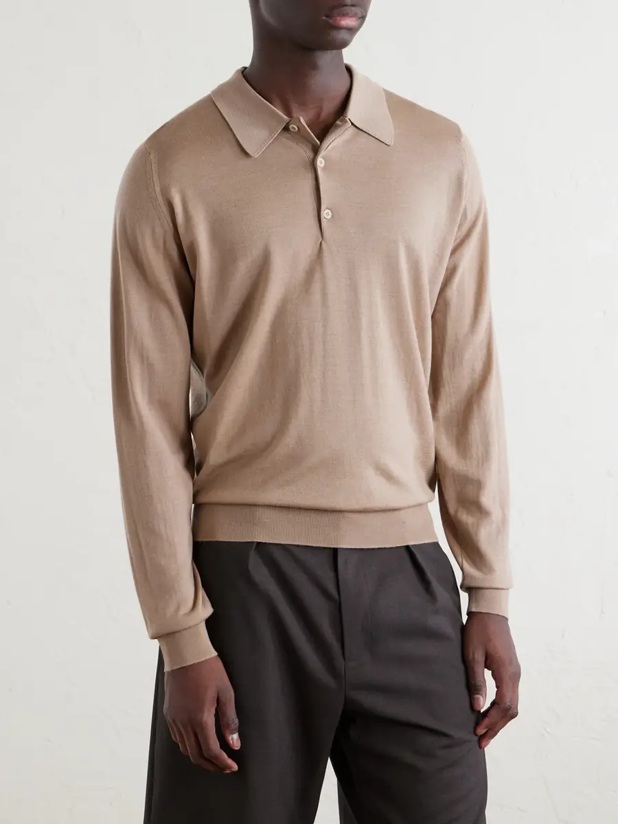 John Smedley Caverhill Knitted Merino Wool Polo Shirt - Men | Thumbnail 3 John Smedley Caverhill Knitted Merino Wool Polo Shirt - Men | Thumbnail 3