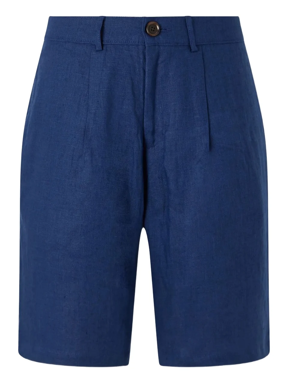Coney Straight-Leg Pleated Linen Shorts - Men Coney Straight-Leg Pleated Linen Shorts - Men