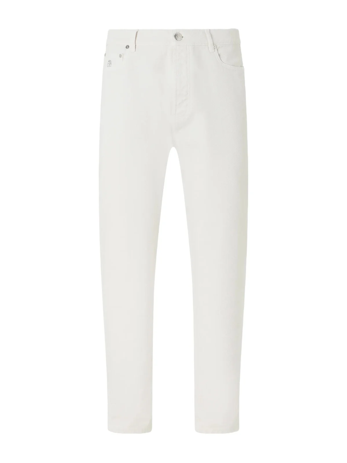 Brunello Cucinelli Slim-Fit Straight-Leg Logo-Embroidered Jeans - Men