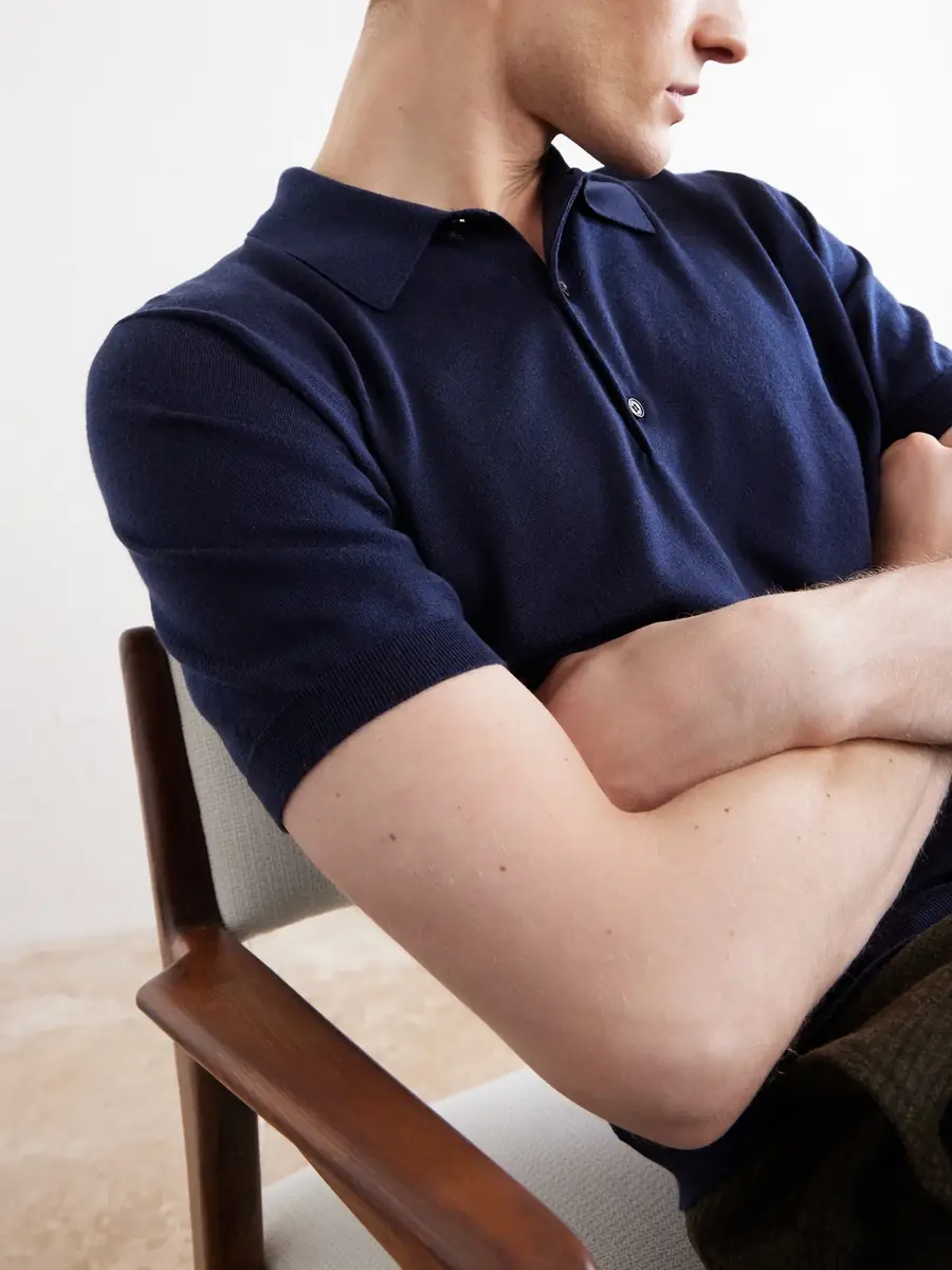 John Smedley Macloud Knitted Merino Wool Polo Shirt - Men | Thumbnail 5 John Smedley Macloud Knitted Merino Wool Polo Shirt - Men | Thumbnail 5