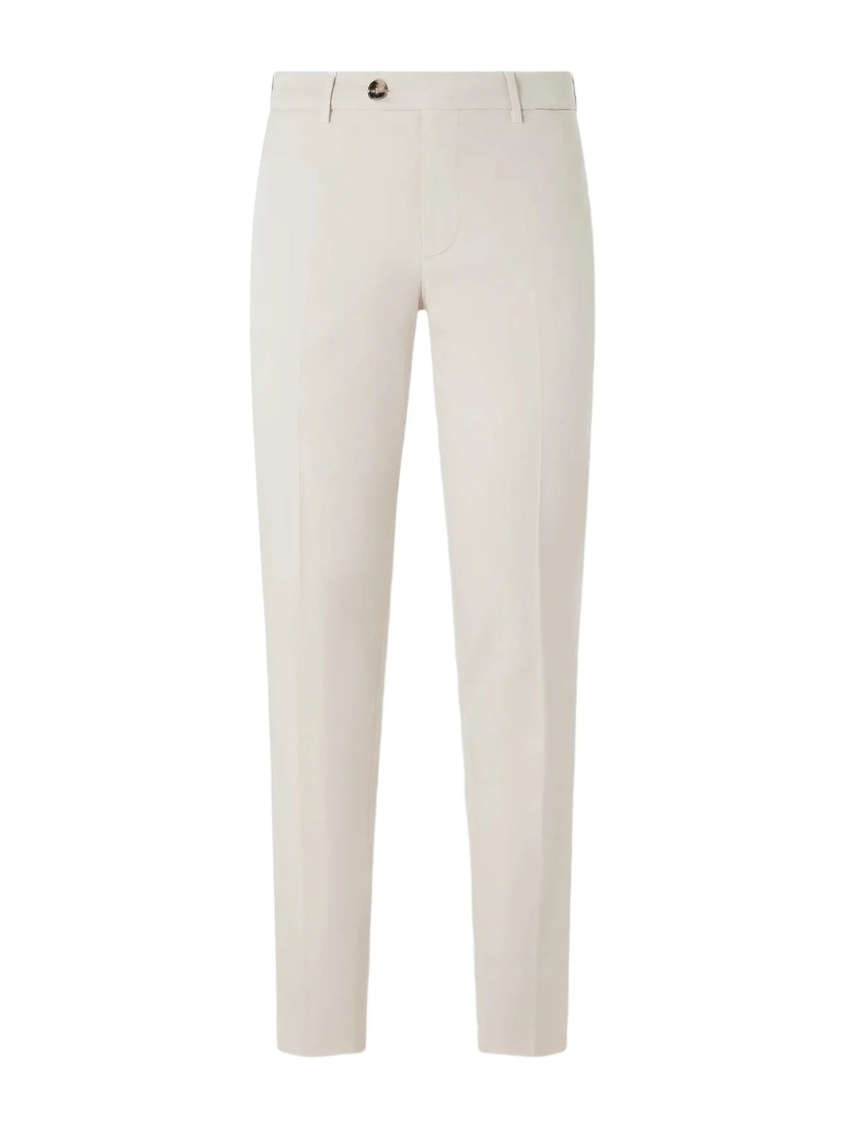 Slim-Fit Straight-Leg Cotton-Blend Trousers - Men Slim-Fit Straight-Leg Cotton-Blend Trousers - Men