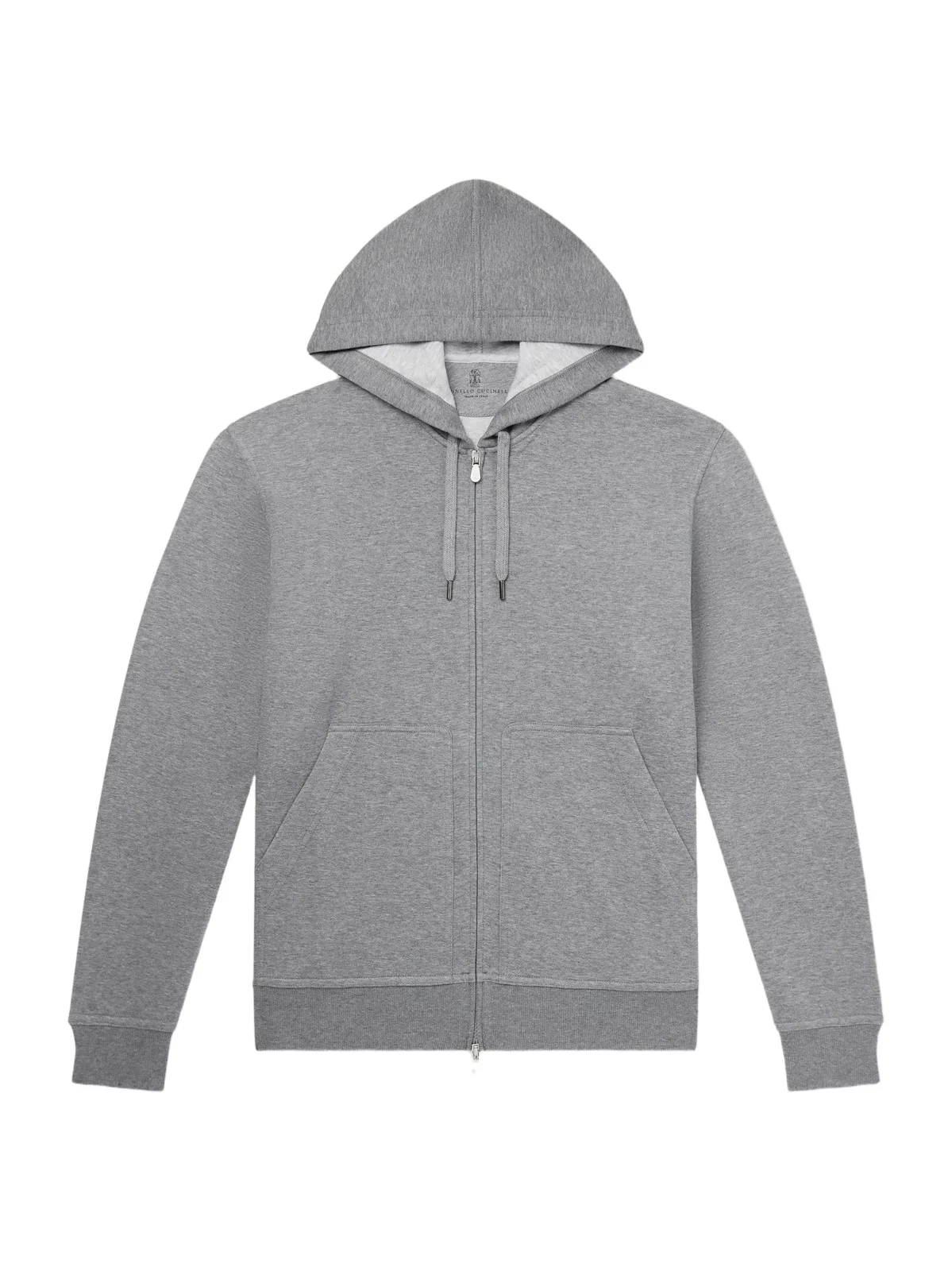 Cotton-Blend Jersey Zip-Up Hoodie - Men Cotton-Blend Jersey Zip-Up Hoodie - Men