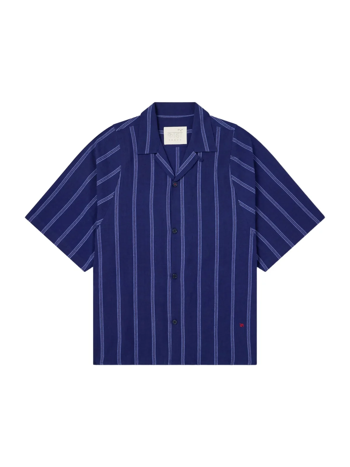 Yusuke Camp-Collar Striped Cotton Shirt - Men Yusuke Camp-Collar Striped Cotton Shirt - Men