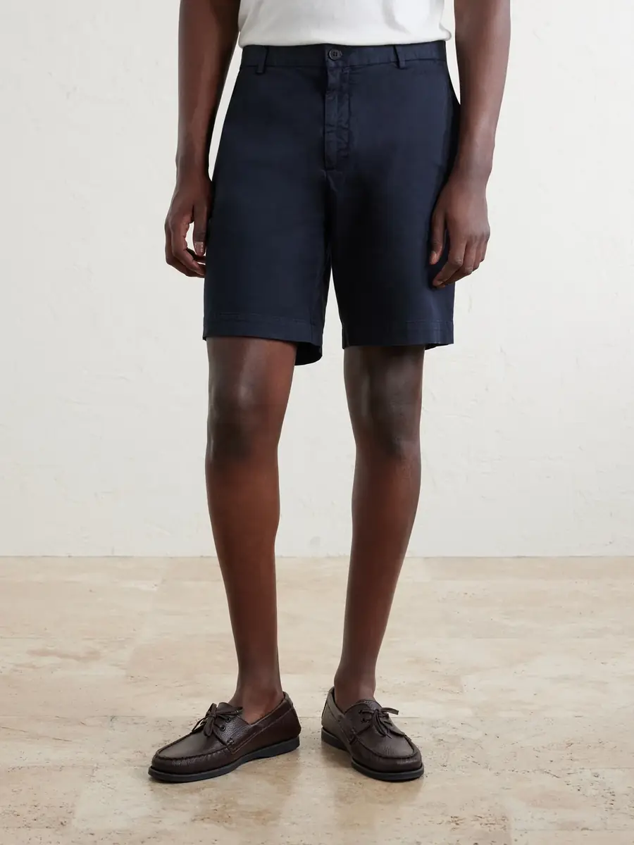 Sunspel Straight-Leg Garment-Dyed Cotton-Blend Twill Chino Shorts - Men | Thumbnail 3 Sunspel Straight-Leg Garment-Dyed Cotton-Blend Twill Chino Shorts - Men | Thumbnail 3