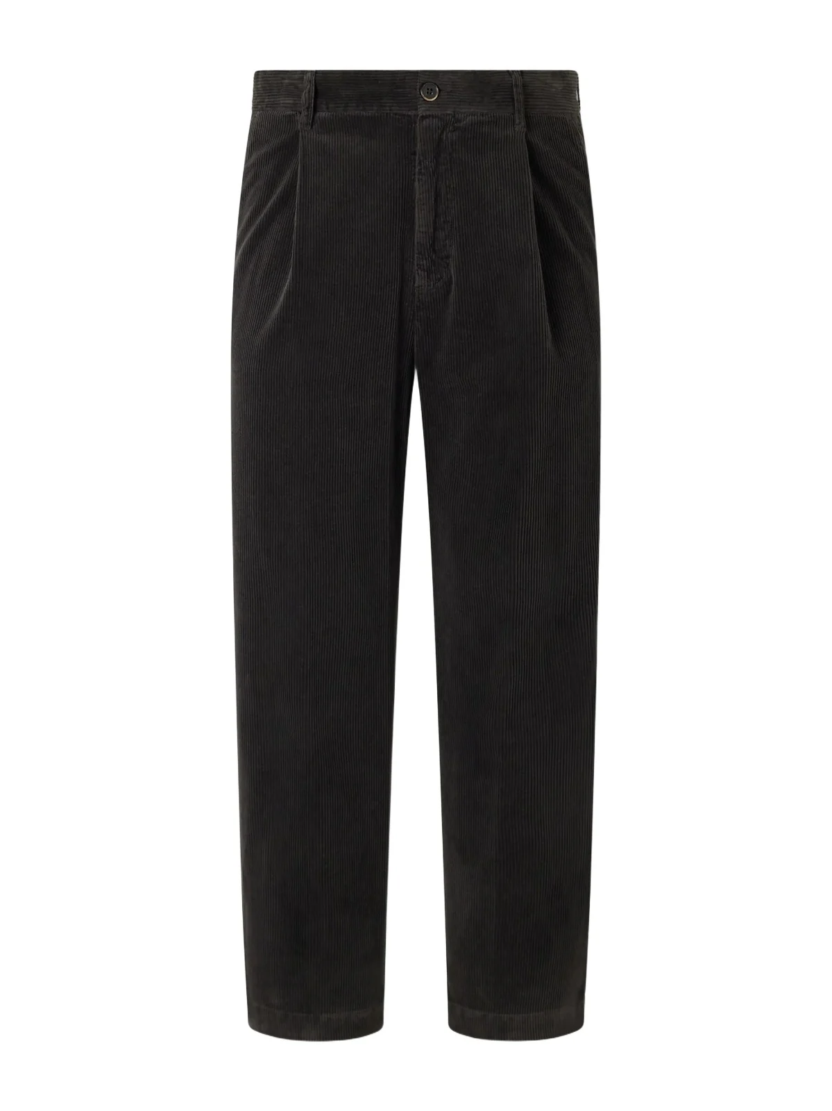 Straight-Leg Pleated Cotton-Blend Corduroy Trousers - Men