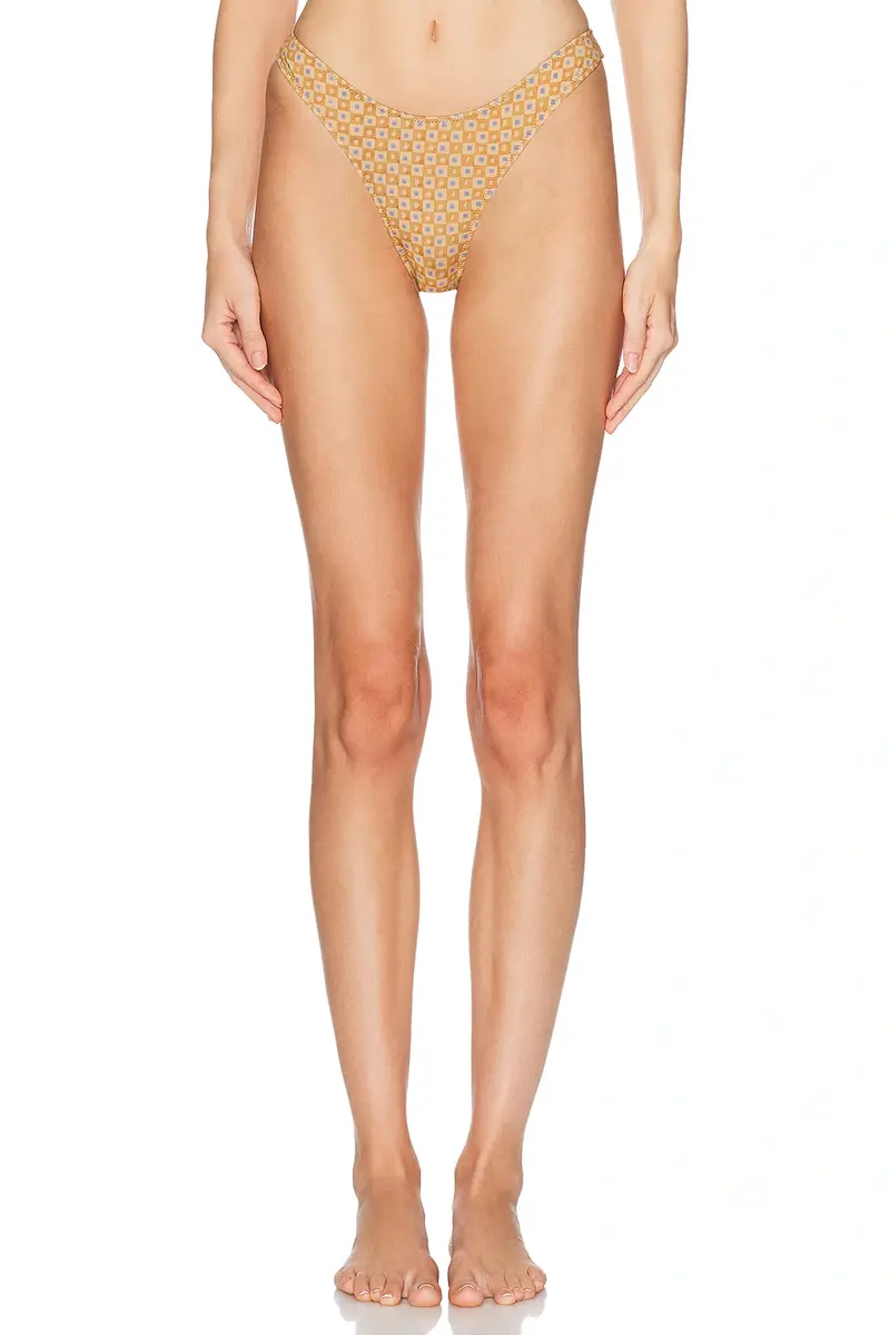 Heavy Manners High Cut Cheeky Bikini Bottom | Image 1 Heavy Manners High Cut Cheeky Bikini Bottom | Image 1