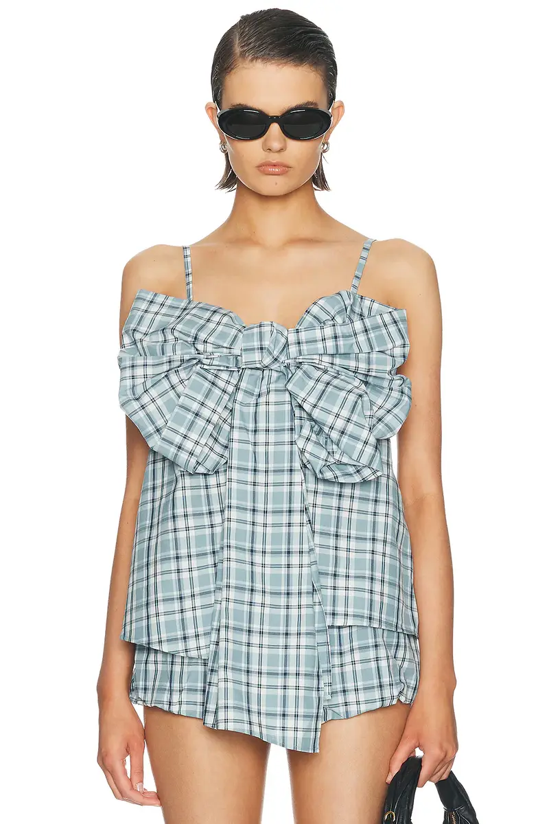 Acne Studios Tanessa Plaid Top | Image 1 Acne Studios Tanessa Plaid Top | Image 1