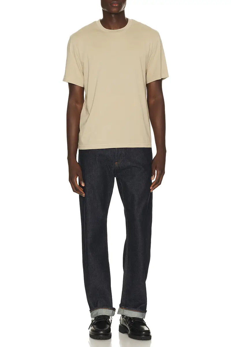 Frame Short Sleeve Light Cotton Tee | Thumbnail 3